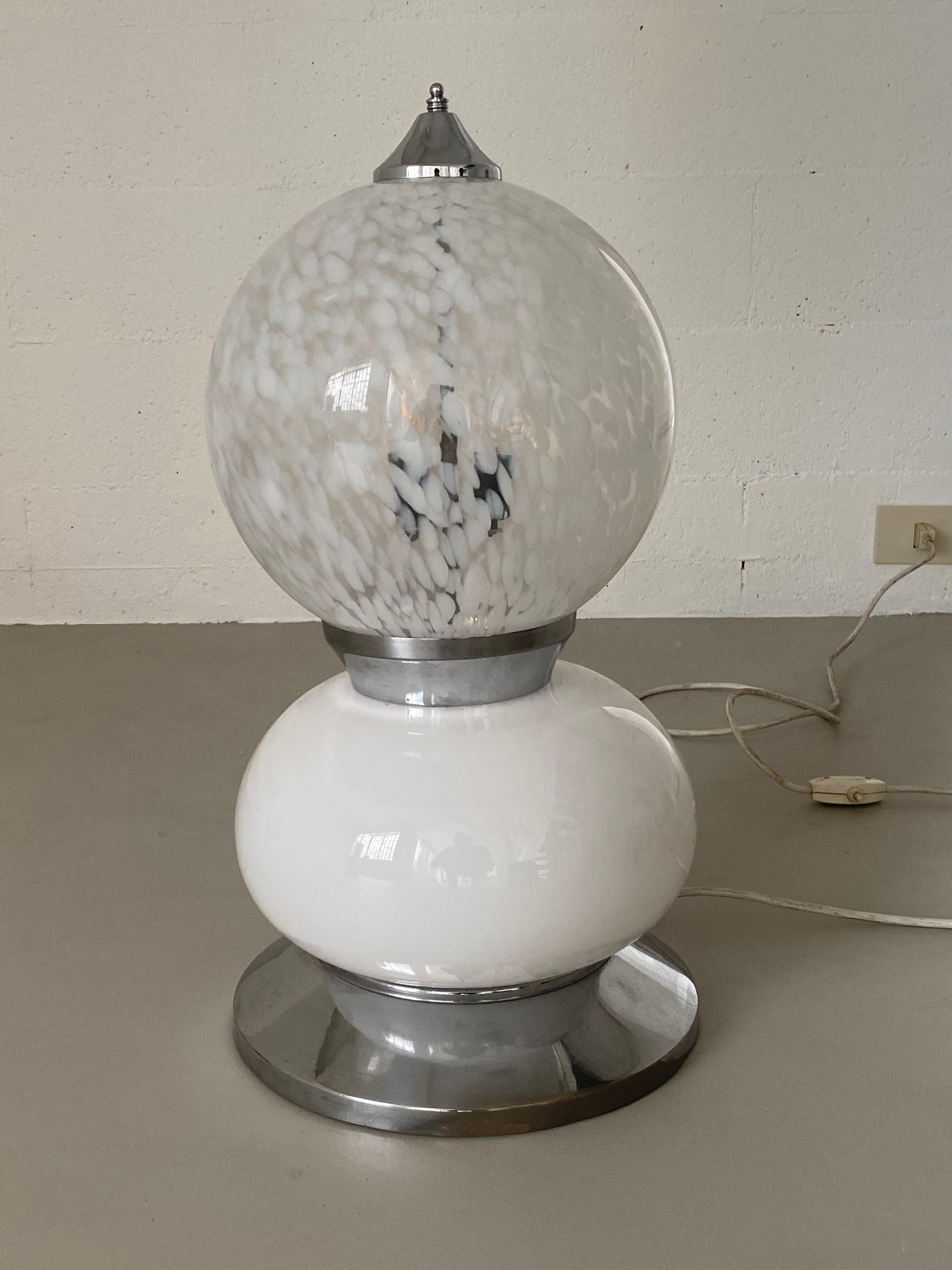 Lámpara decorativa de pie / sobremesa de cristal de Murano, Carlo Nason para Mazzega en venta 4