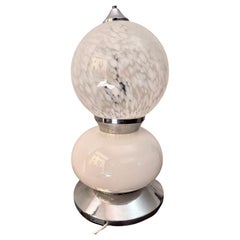 Lampada da terra/da tavolo decorativa in vetro di Murano, Carlo Nason per Mazzega