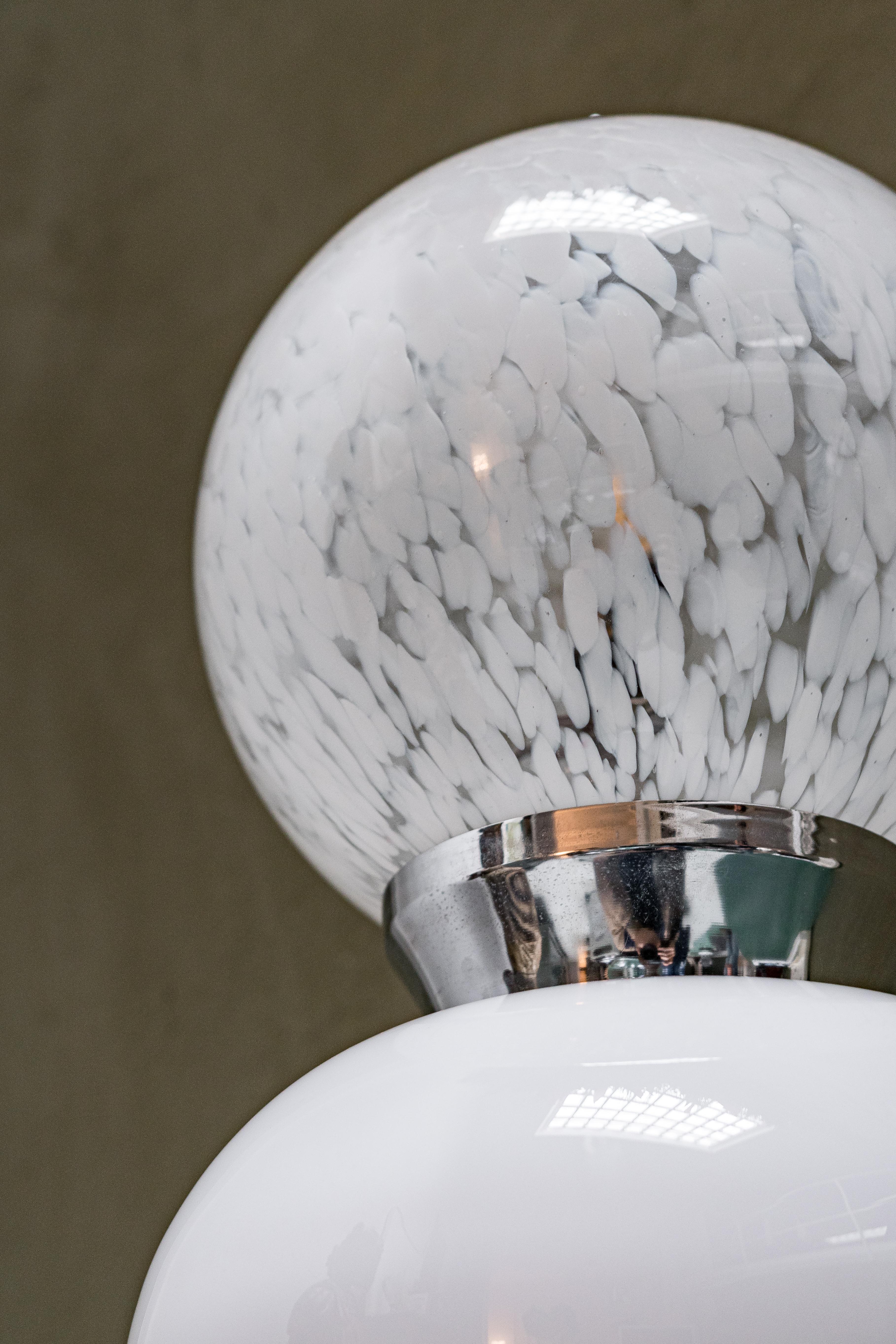Italian Decorative Murano Glass Floor / Table Lamp, Carlo Nason for Mazzega For Sale