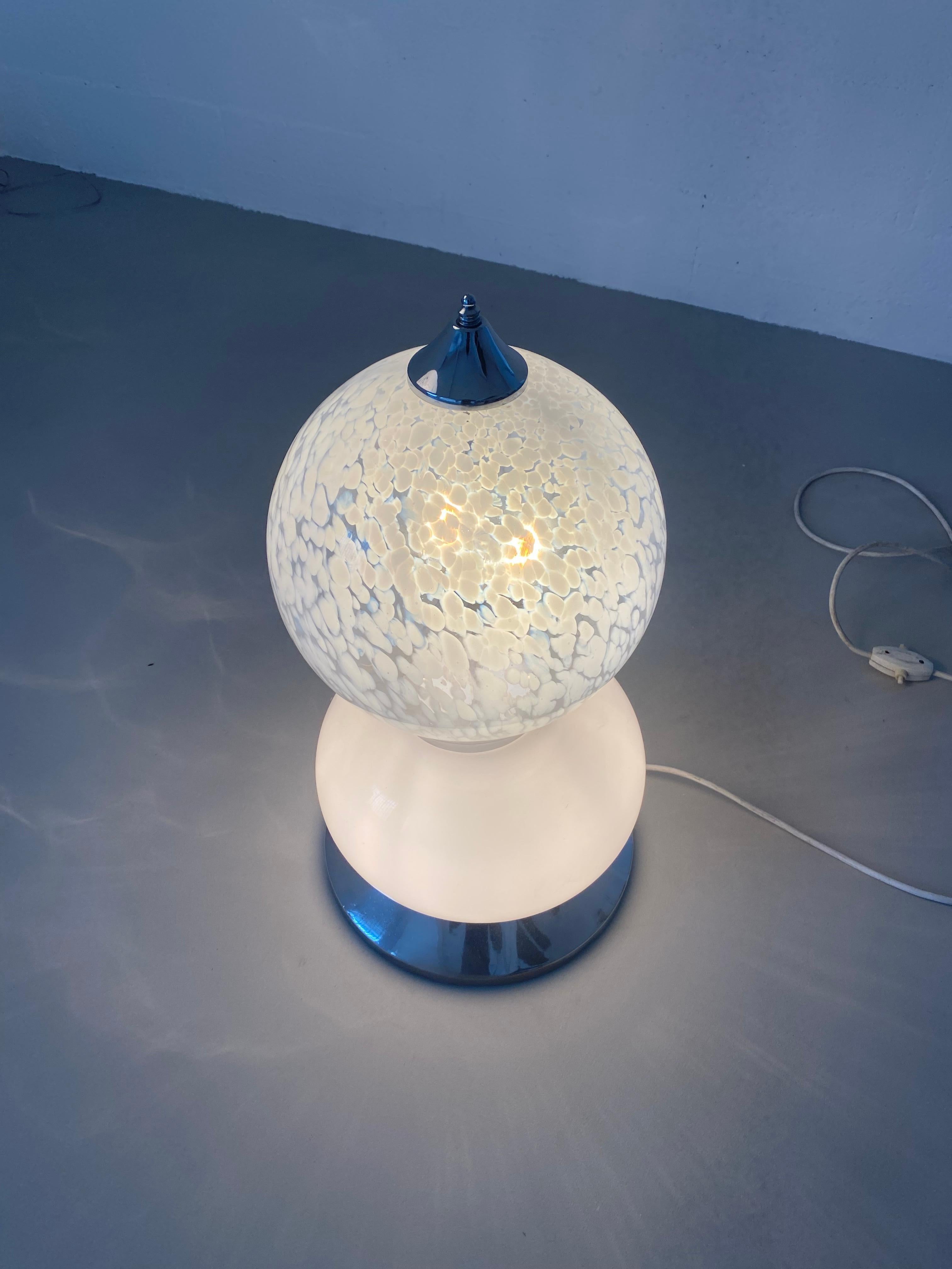 Decorative Murano Glass Floor / Table Lamp, Carlo Nason for Mazzega For Sale 1