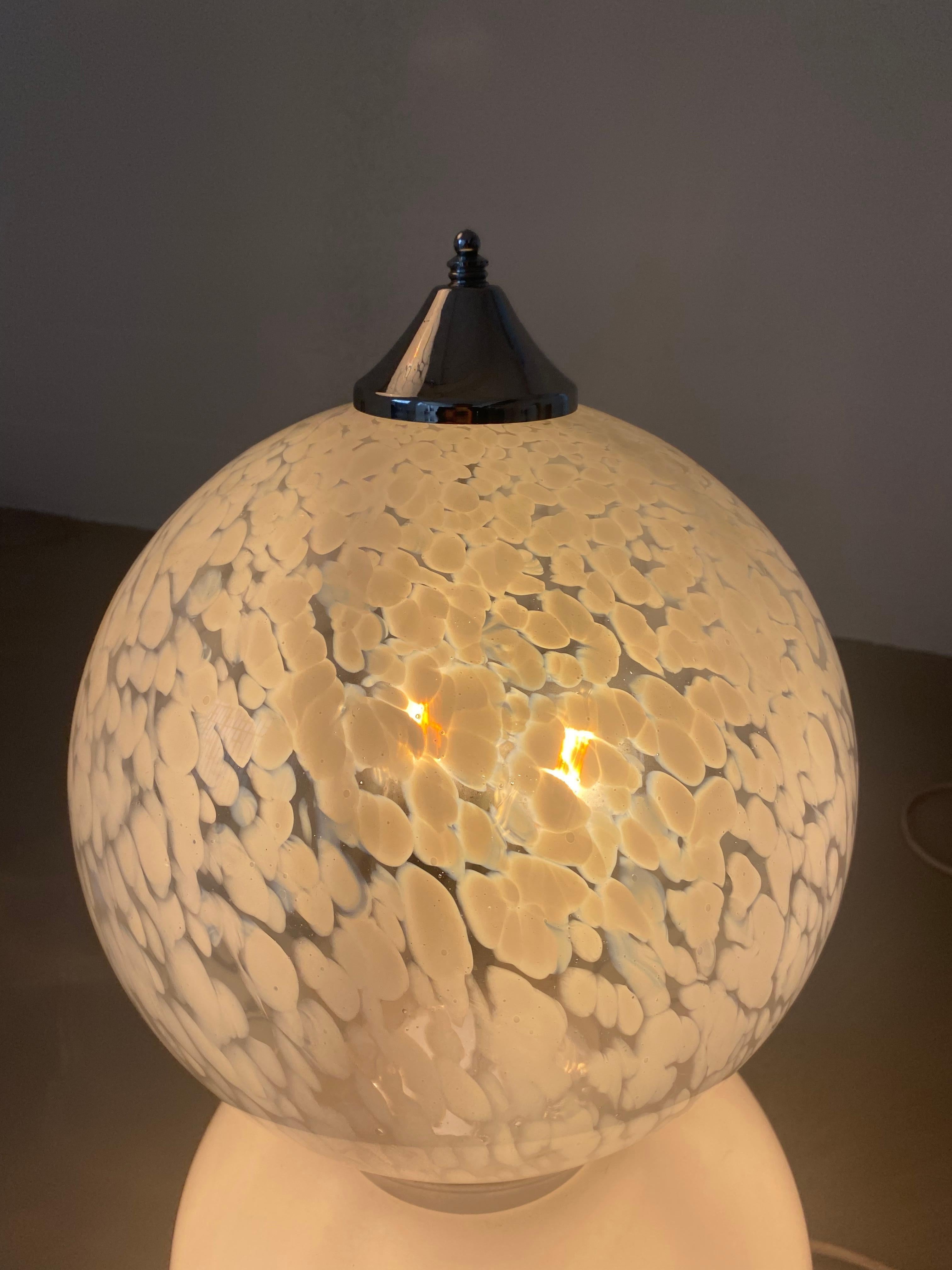 Lampadaire / lampe de table décorative en verre de Murano, Carlo Nason pour Mazzega en vente 2