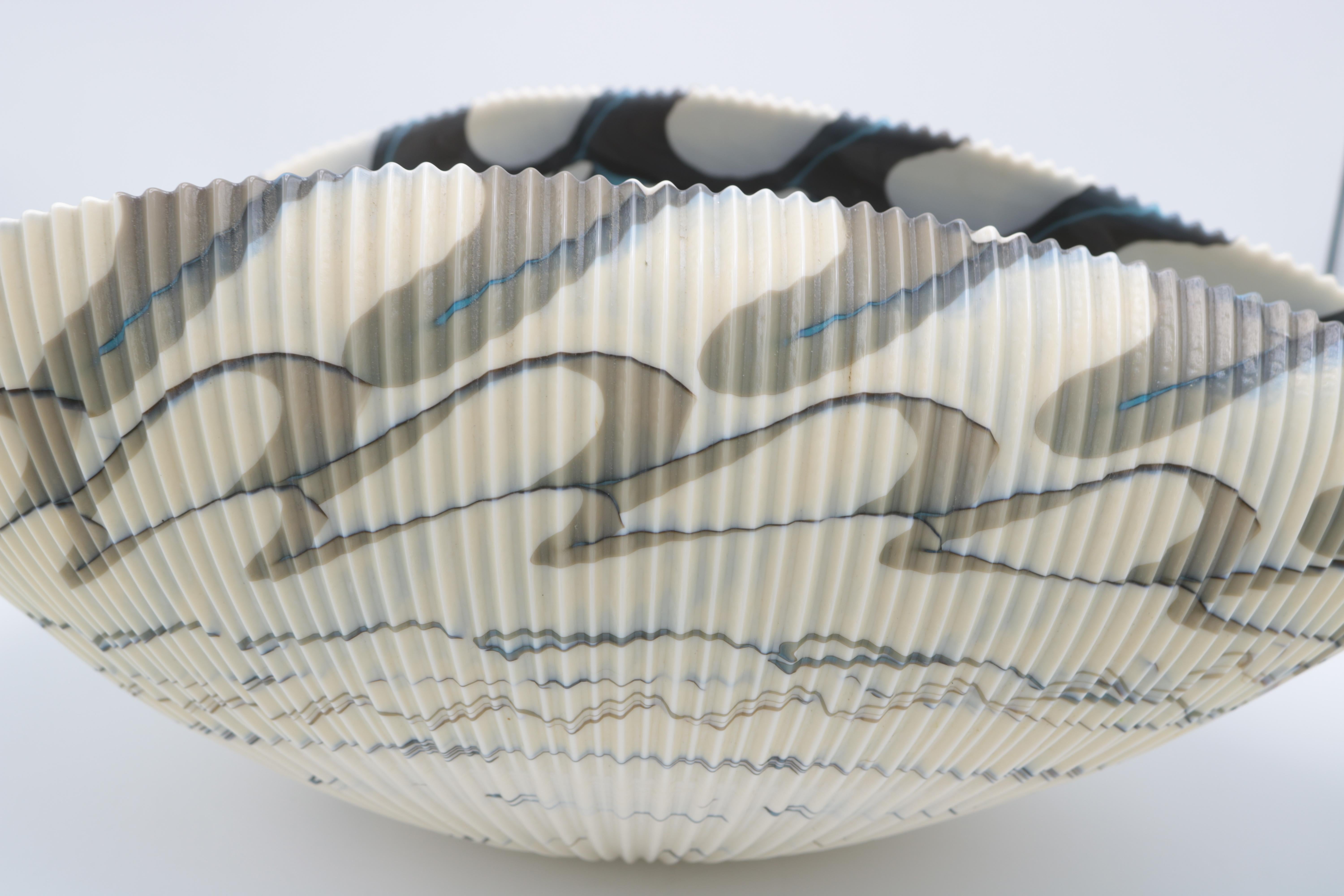 Italian Decorative Murano Glass Shell by Guido Ferro , Italy 1980's For Sale
