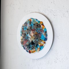 Decorative Murano Glass Wall Sculpture, "Eterna" Sustainable Reclaimed Design
