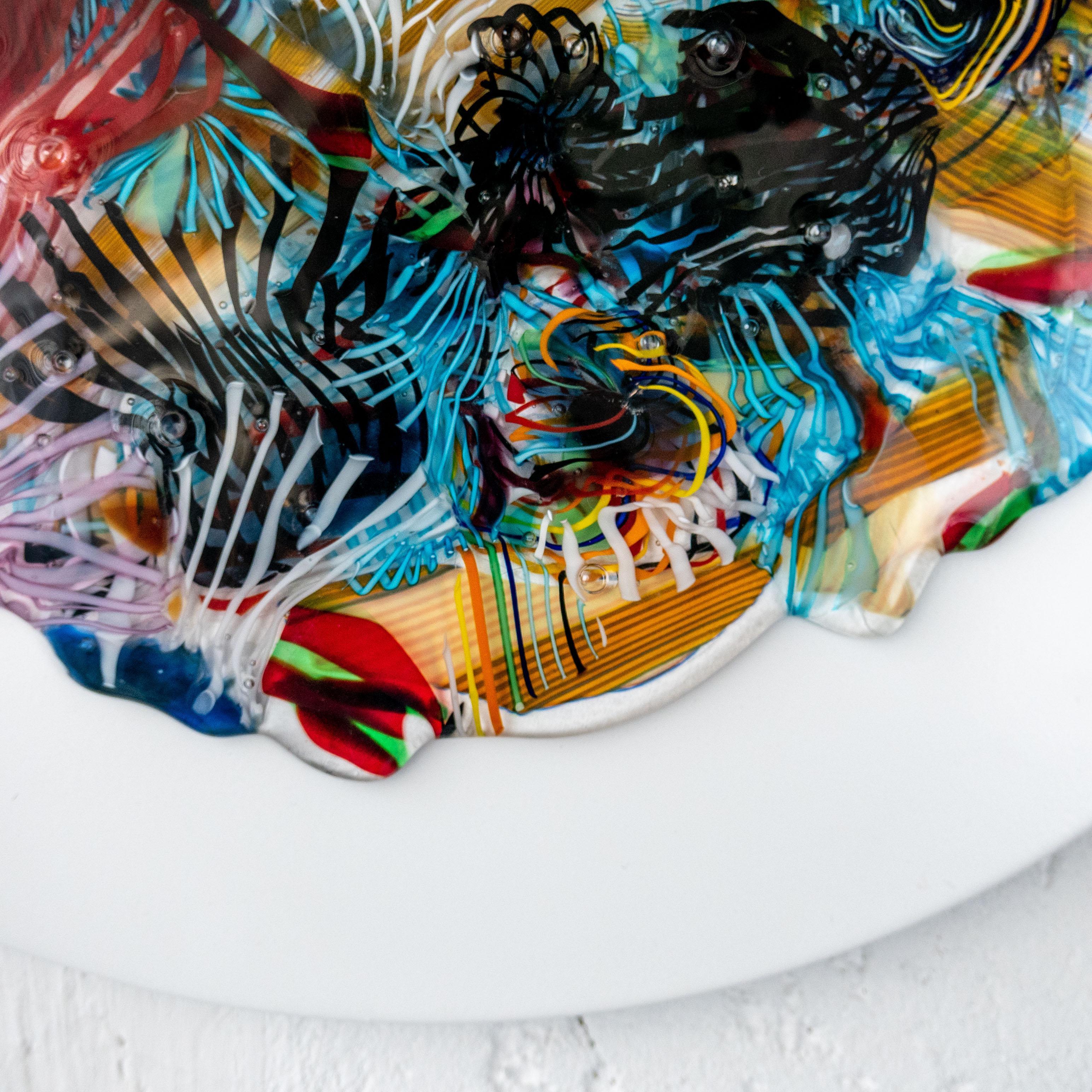 Decorative Murano Glass Wall Sculpture, 