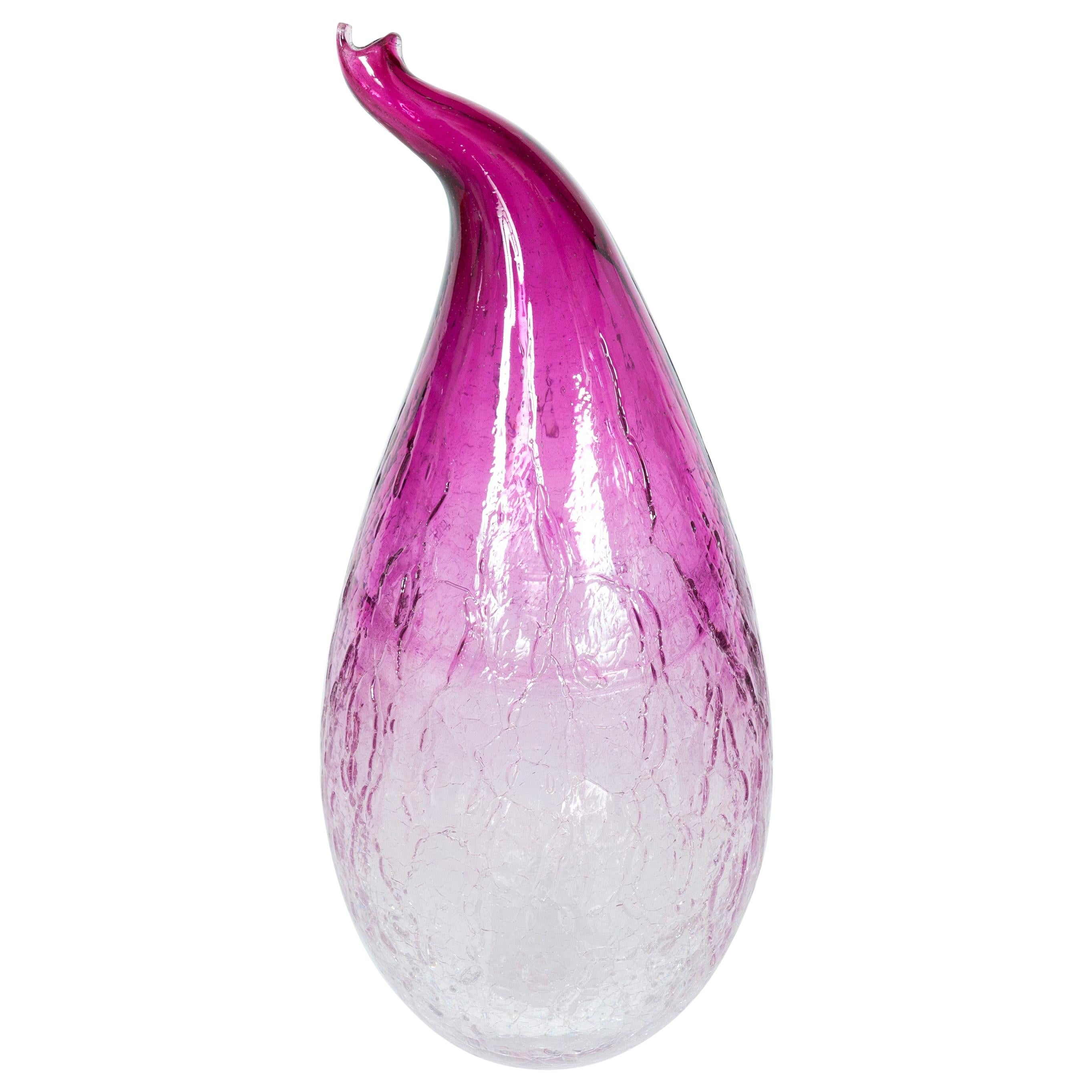Decorative Murano Ice Glass Sculpture attributed to Tagliapietra 1980s  Italy For Sale at 1stDibs