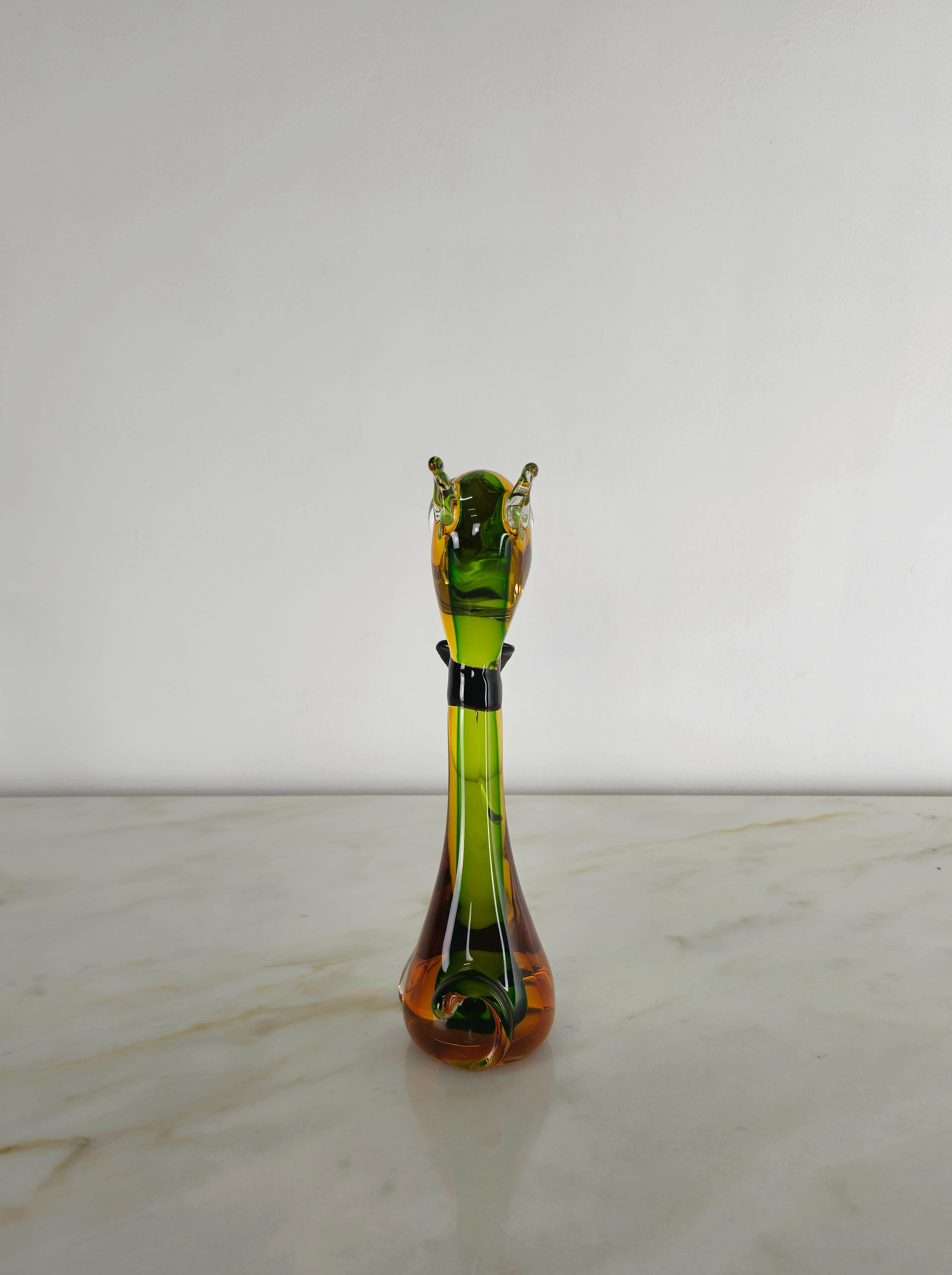 Decorative Object Animal Sculpture Dog Murano Glass Midcentury Modern Italy 1960 (Muranoglas) im Angebot
