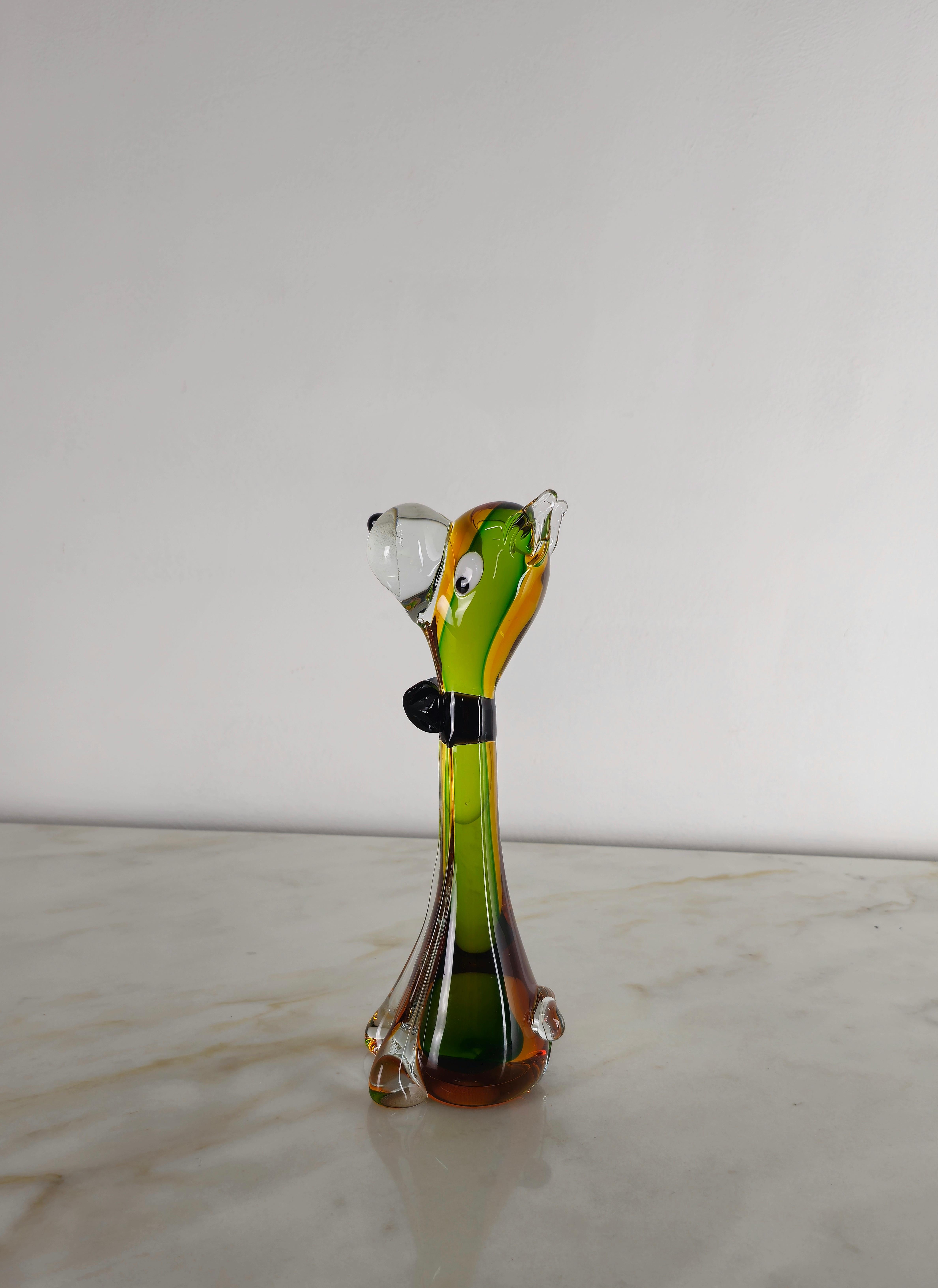 Decorative Object Animal Sculpture Dog Murano Glass Midcentury Modern Italy 1960 im Angebot 2