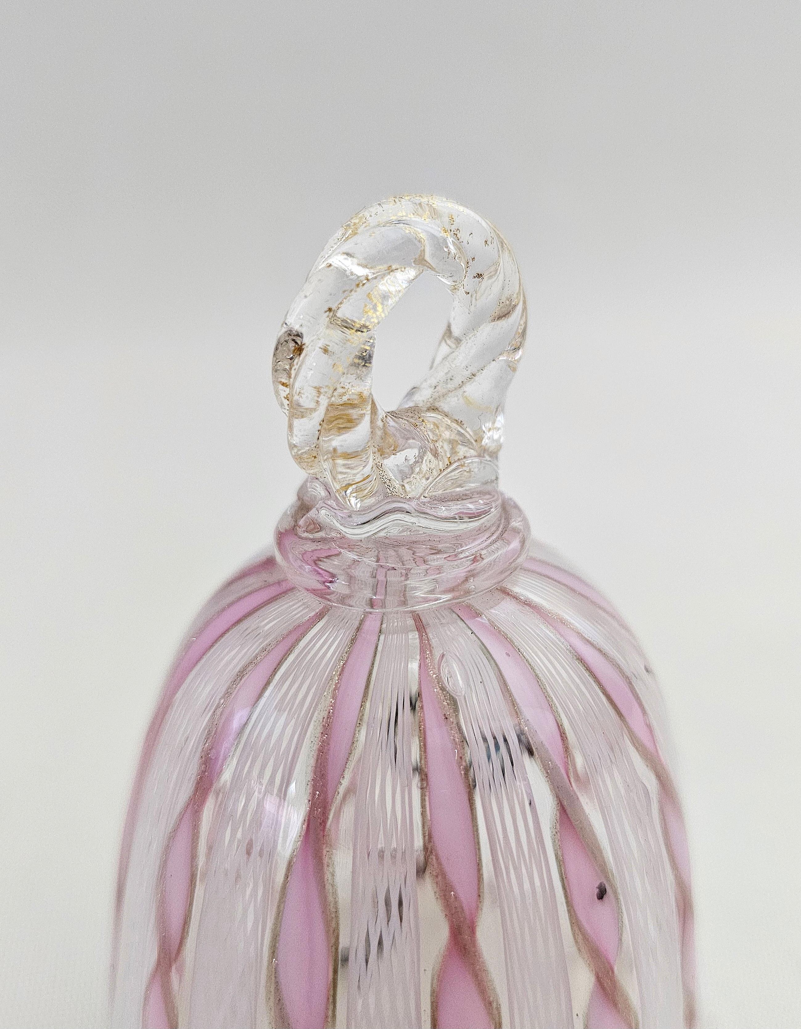 20th Century Decorative Object Bell Murano Glass Midcentury Italia Design 1970s For Sale