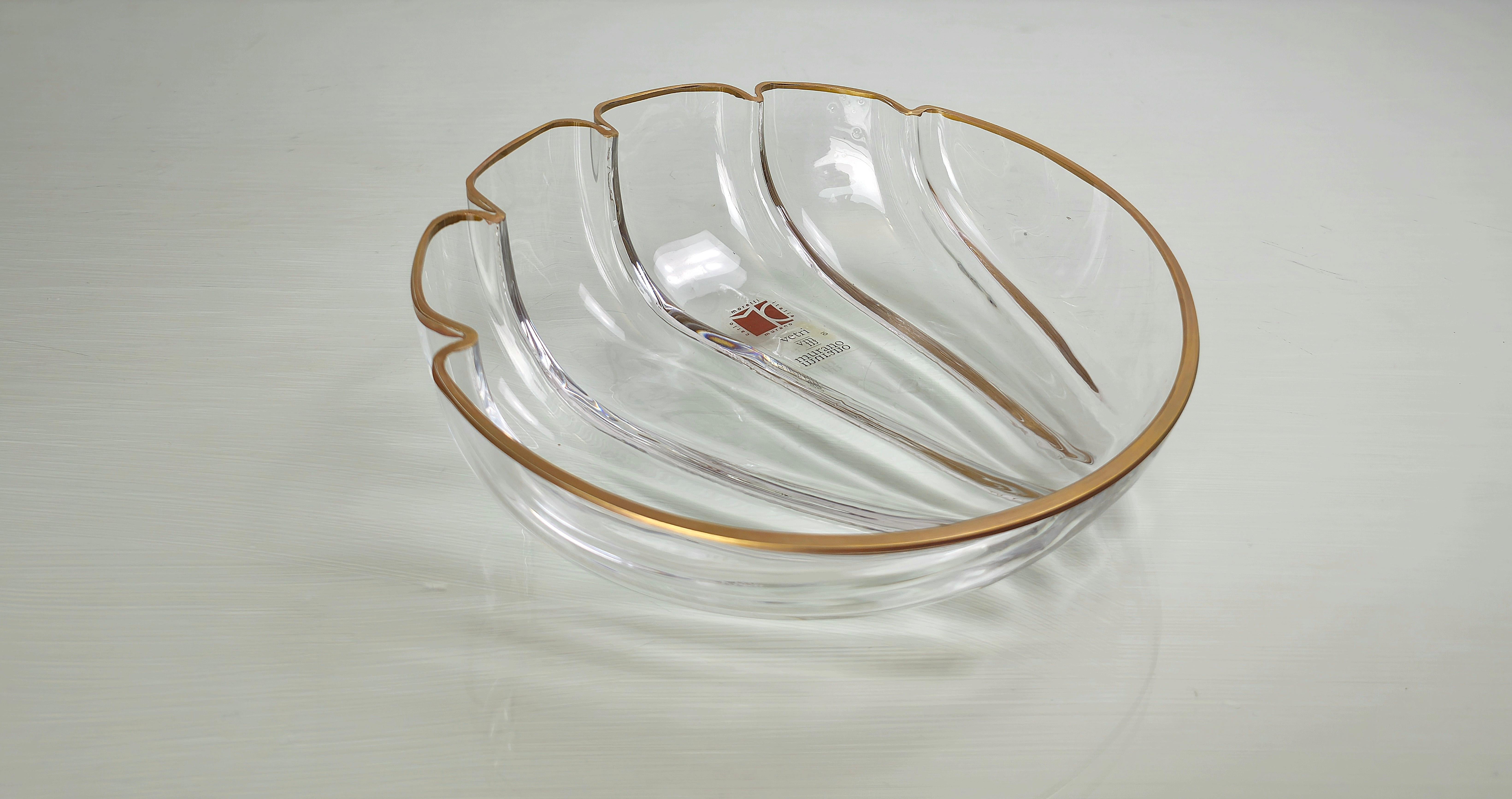 Decorative Object Bowl Vide-Poche Carlo Moretti Murano Glass Midcentury 1960s In Good Condition For Sale In Palermo, IT