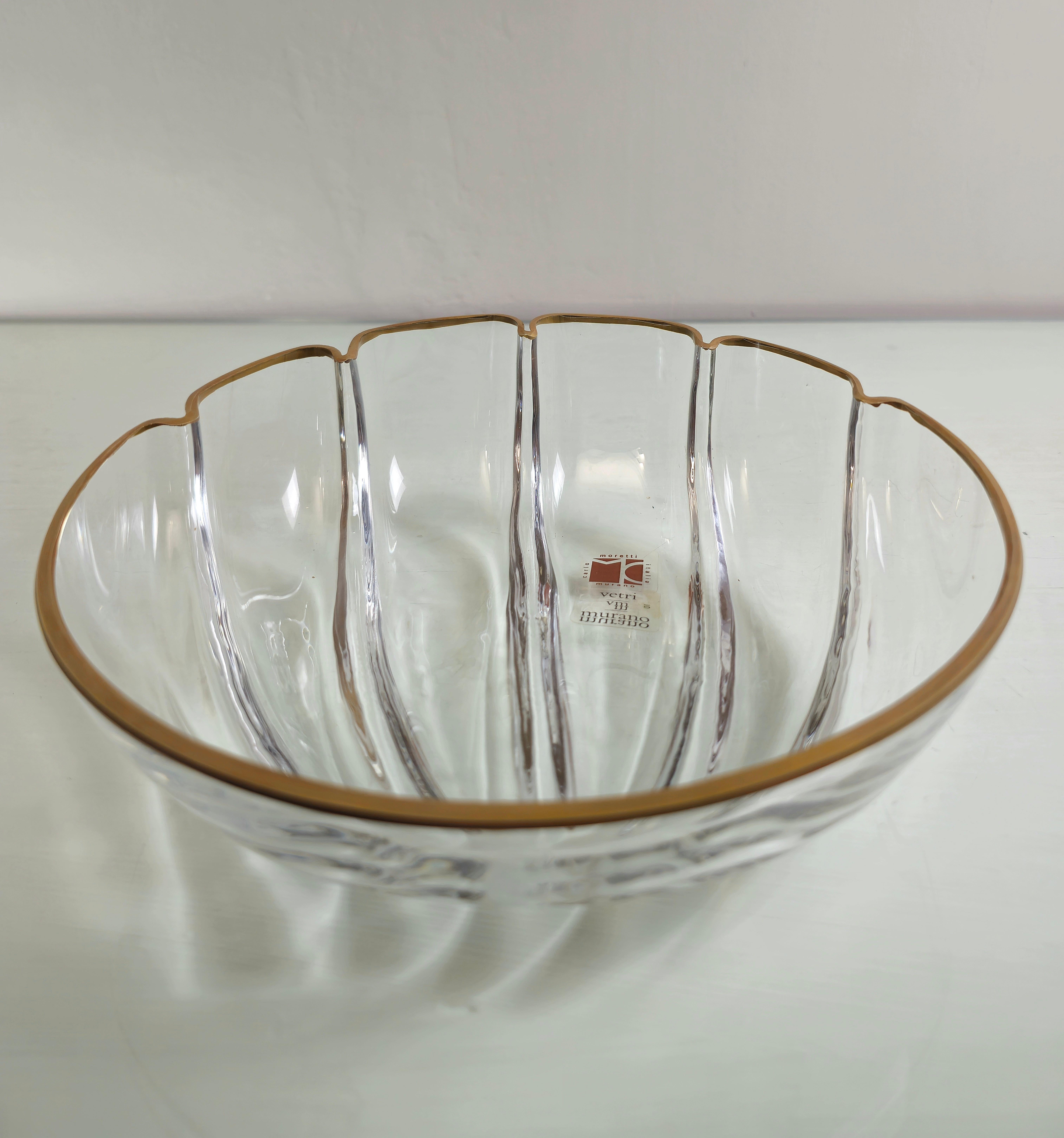 Decorative Object Bowl Vide-Poche Carlo Moretti Murano Glass Midcentury 1960s For Sale 2