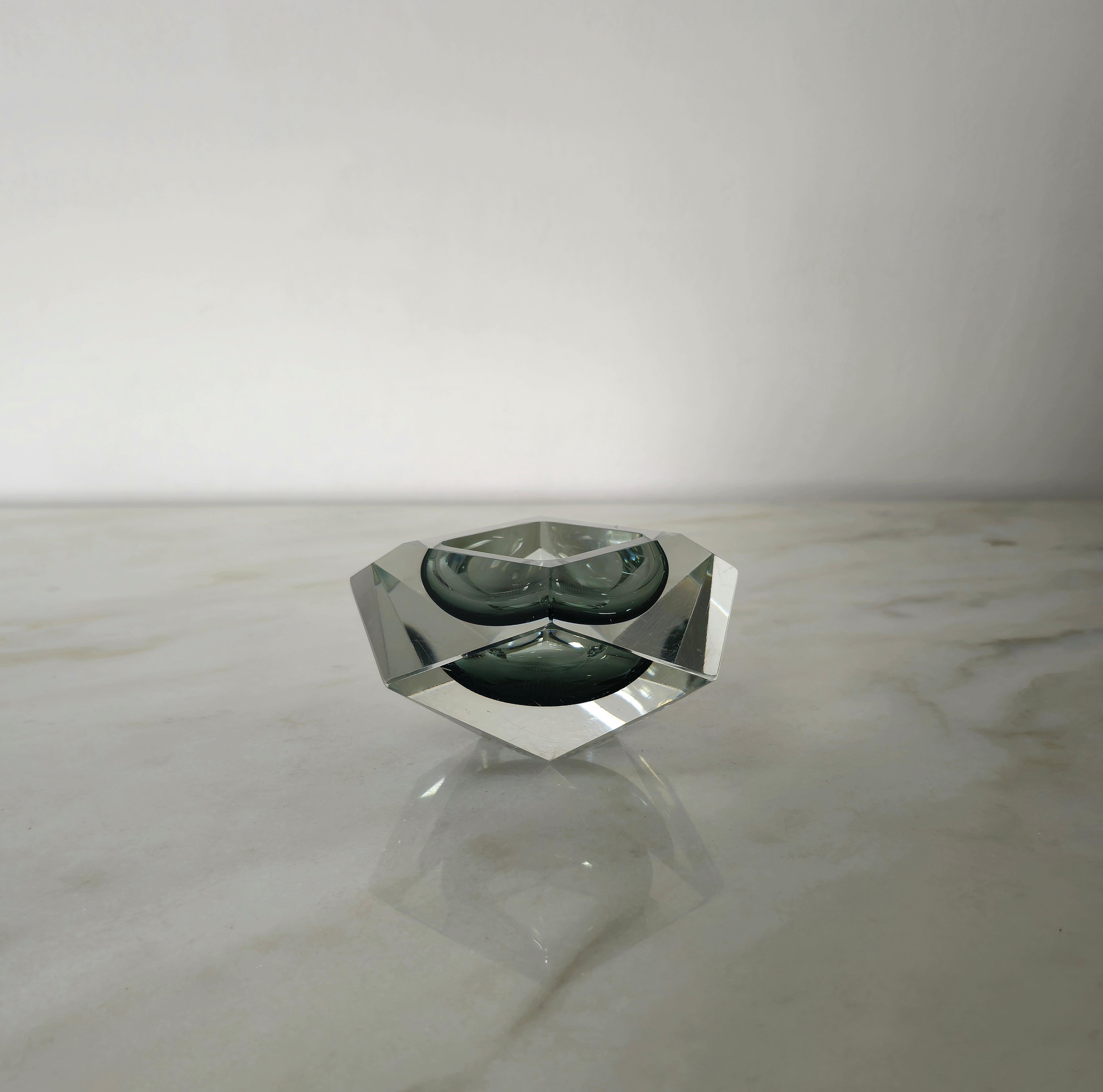 Decorative Object Bowl Vide-Poche Flavio Poli Murano Glass Midcentury Italy 1960 For Sale 4