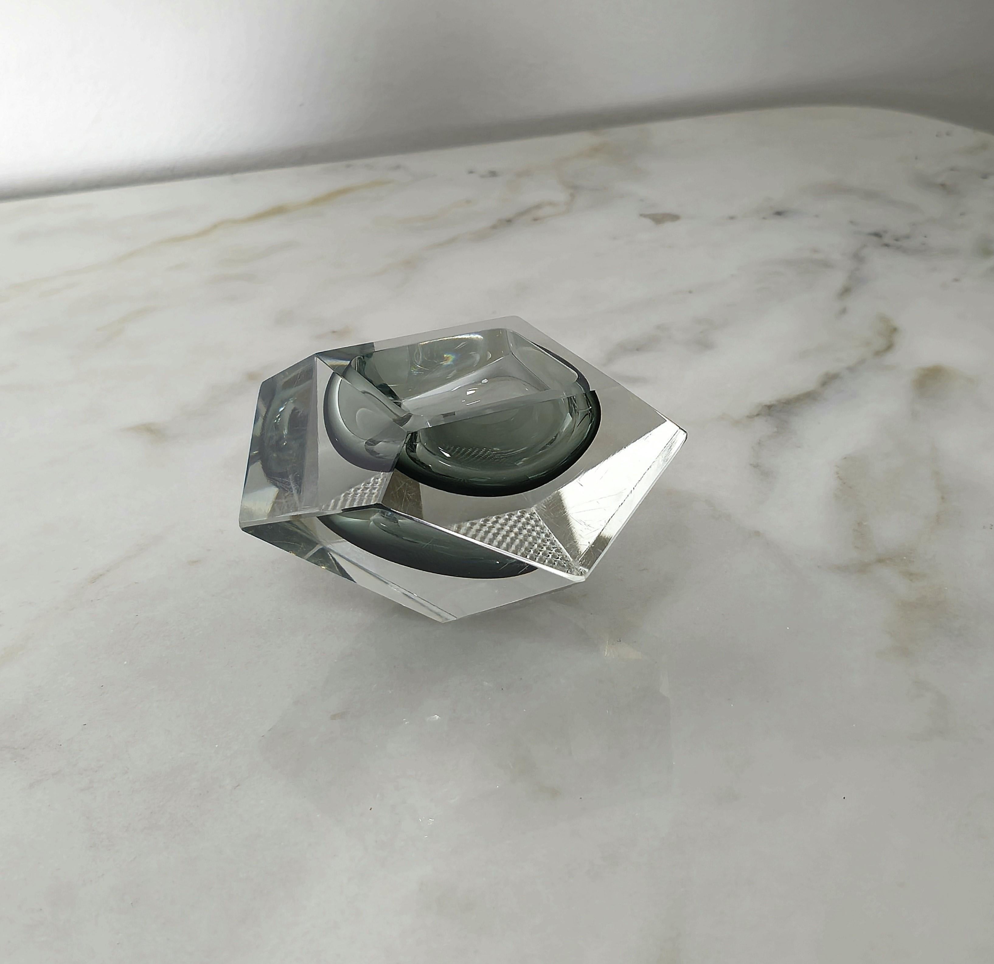 Decorative Object Bowl Vide-Poche Flavio Poli Murano Glass Midcentury Italy 1960 For Sale 1