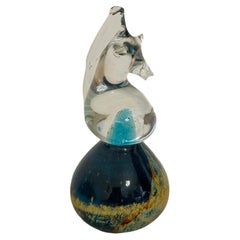 Decorative Object Horse Sculpture Murano Glass Mdina Modern Design 1990s