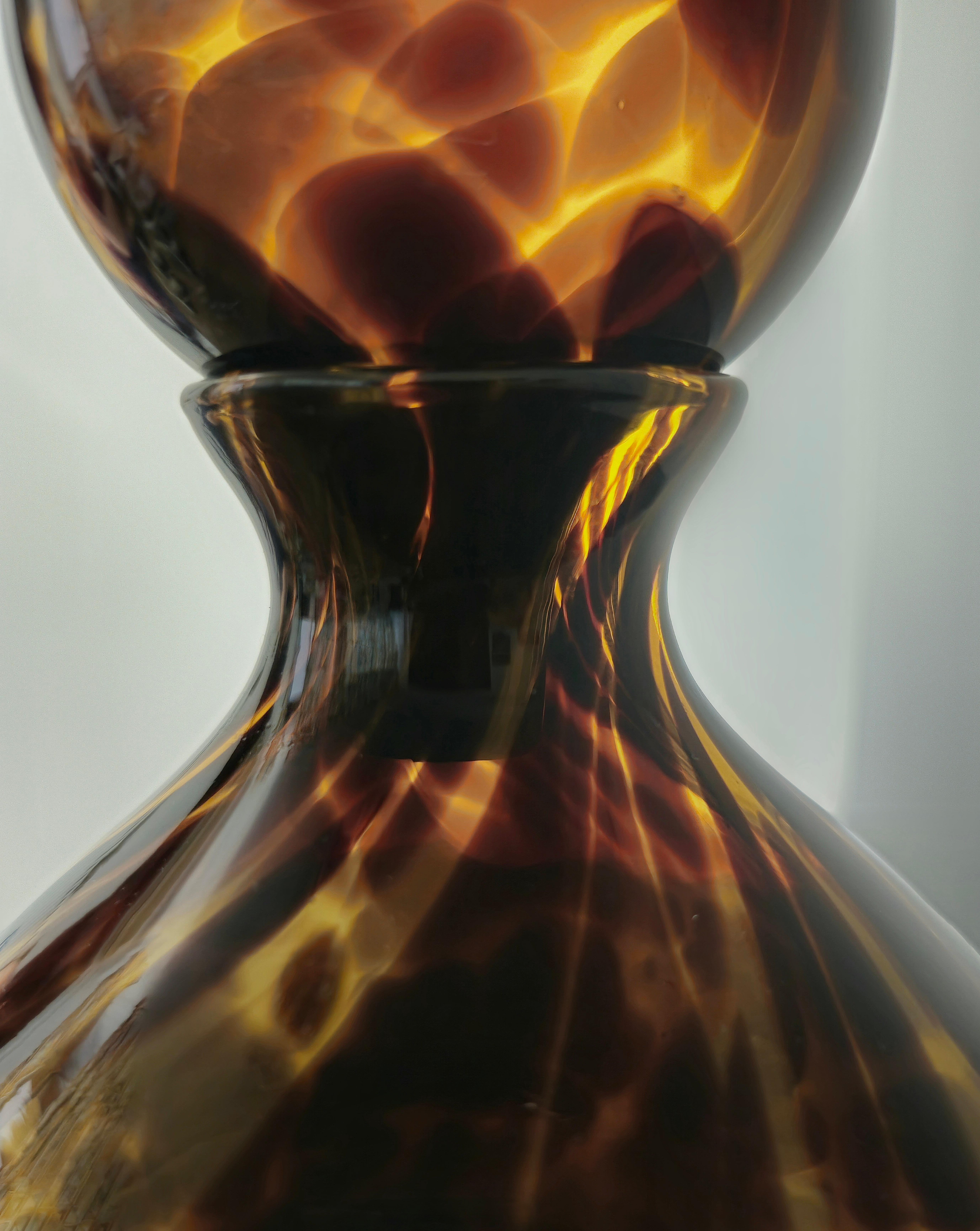 Objet décoratif en verre de Murano tacheté Mid-Century Modern Design Italie années 70 Bon état - En vente à Palermo, IT