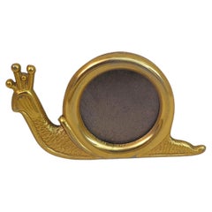 Vintage Decorative Object Picture Frame Gold Brass Midcentury Modern Italian Design 1960
