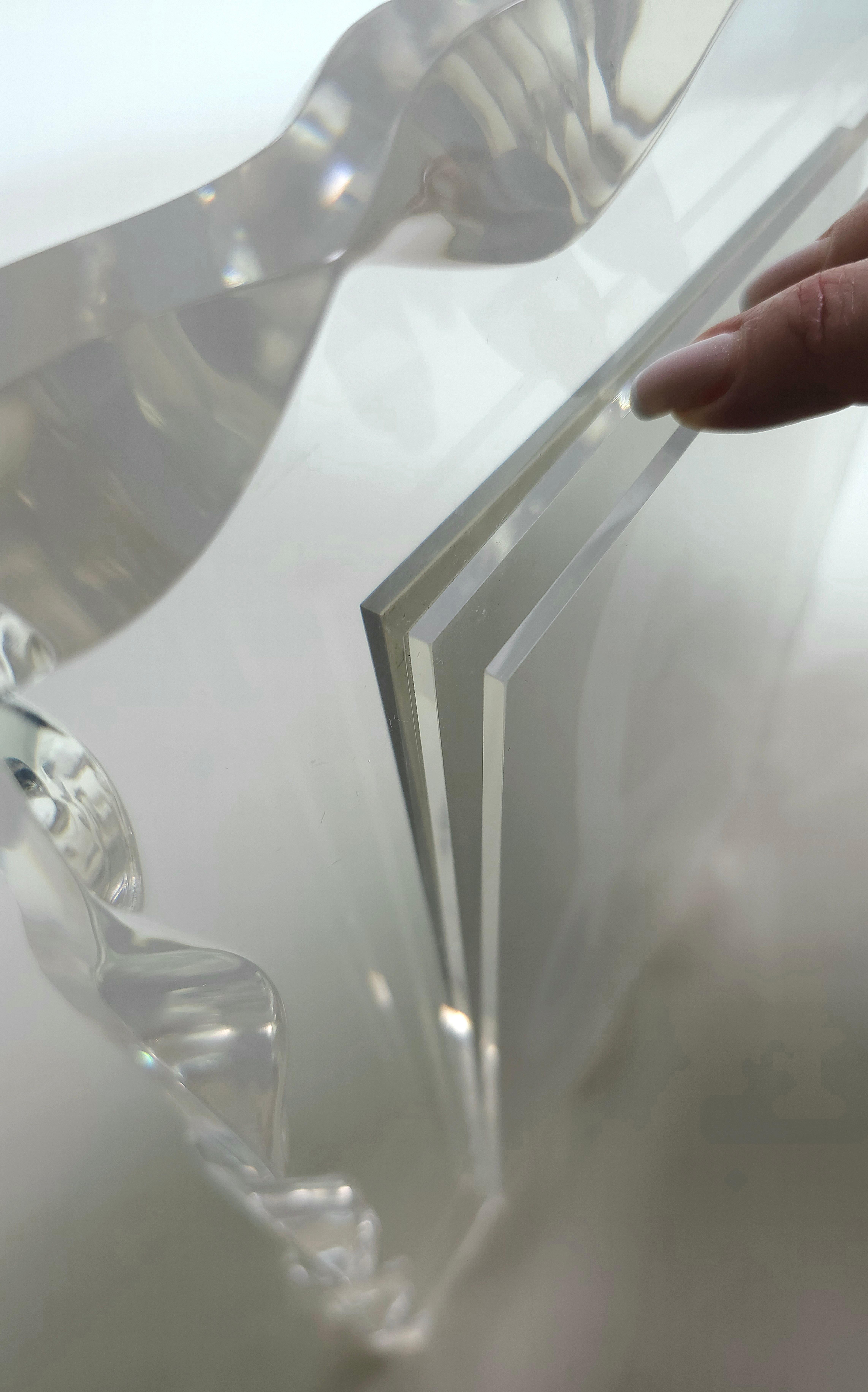 Plexiglass Decorative Object Picture Frame Plexglass Midcentury Italian Design 1980s For Sale