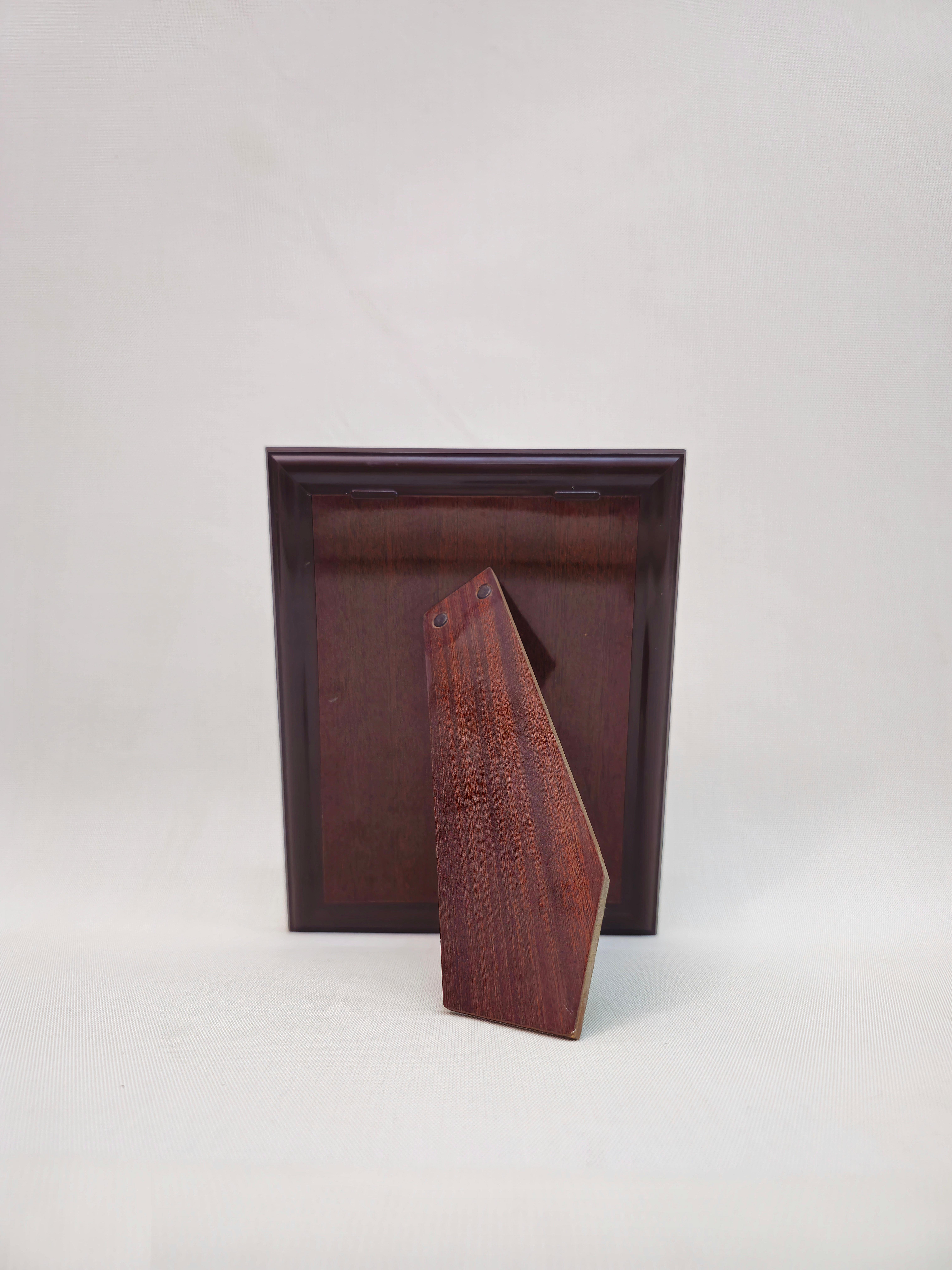 Dekoratives Objekt-Bilderrahmen Silber 800er Holz Midcentury Italienisches Design 1950er Jahre (Blattsilber) im Angebot