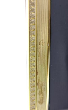 Deko-Objekt-Bilderrahmen aus Blattsilber Holz Postmodernes italienisches Design 1960er Jahre