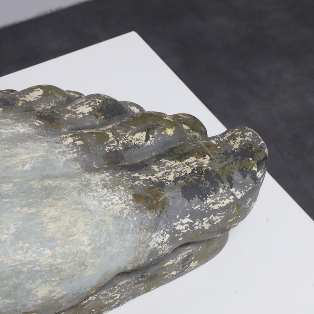 Milieu du XXe siècle Decorative Object Sculpture Large Foot, 1960s en vente