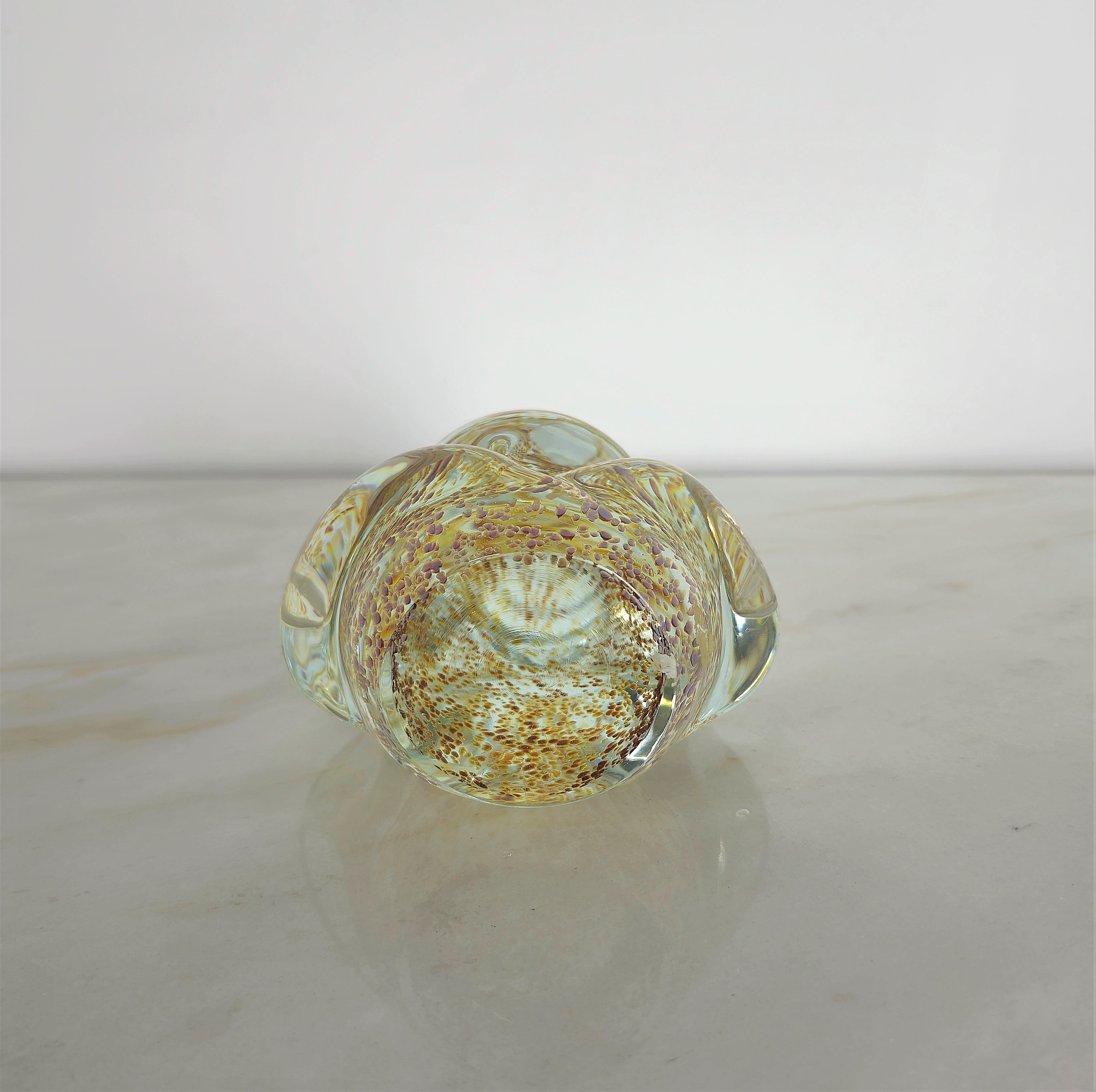 Decorative Object Sculpture Murano Glass Buddha Midcentury Italian Design 1970s For Sale 3