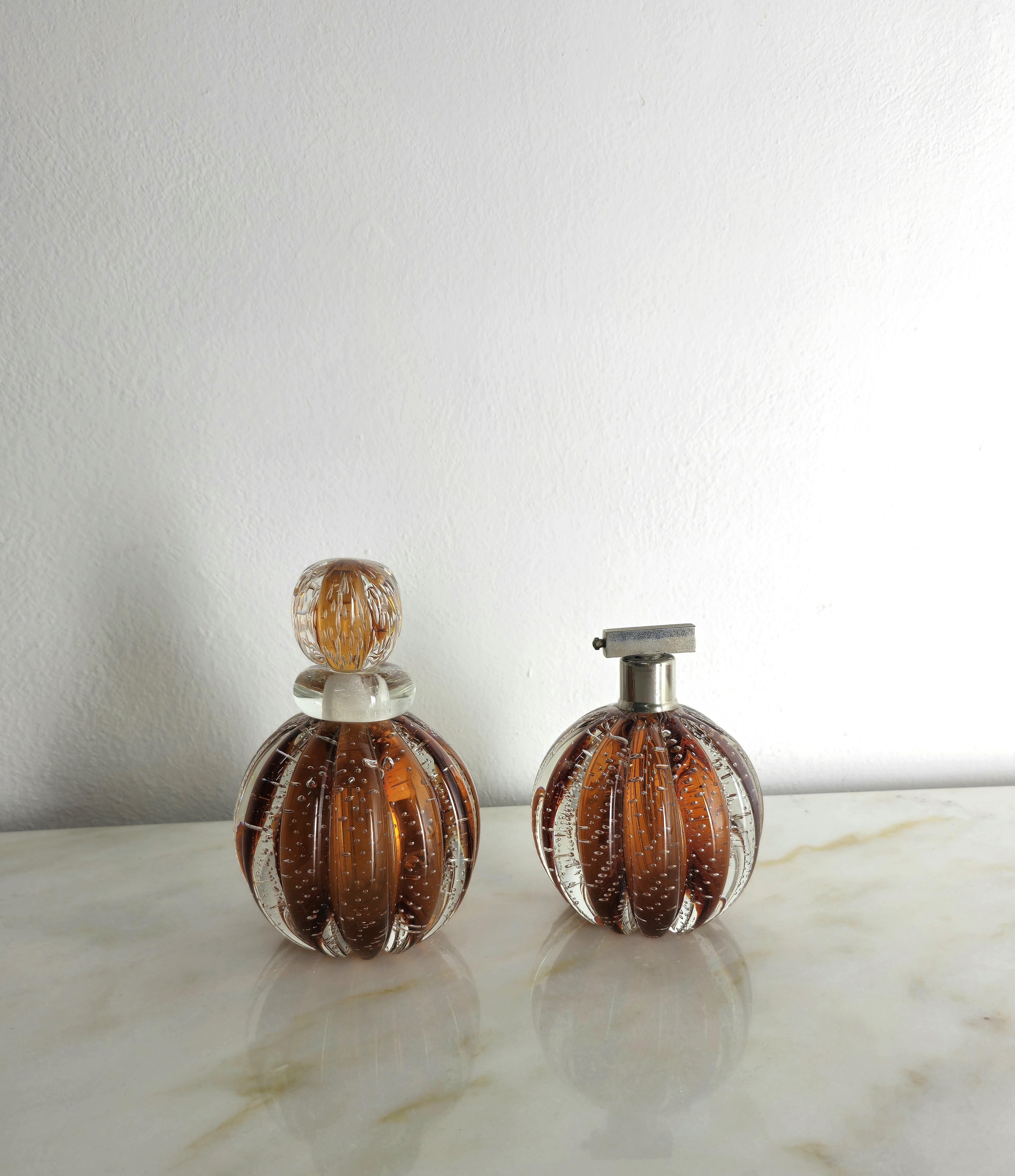 Decorative Object Toiletry Set Murano Glass Seguso Midcentury Italy 1950s For Sale 4
