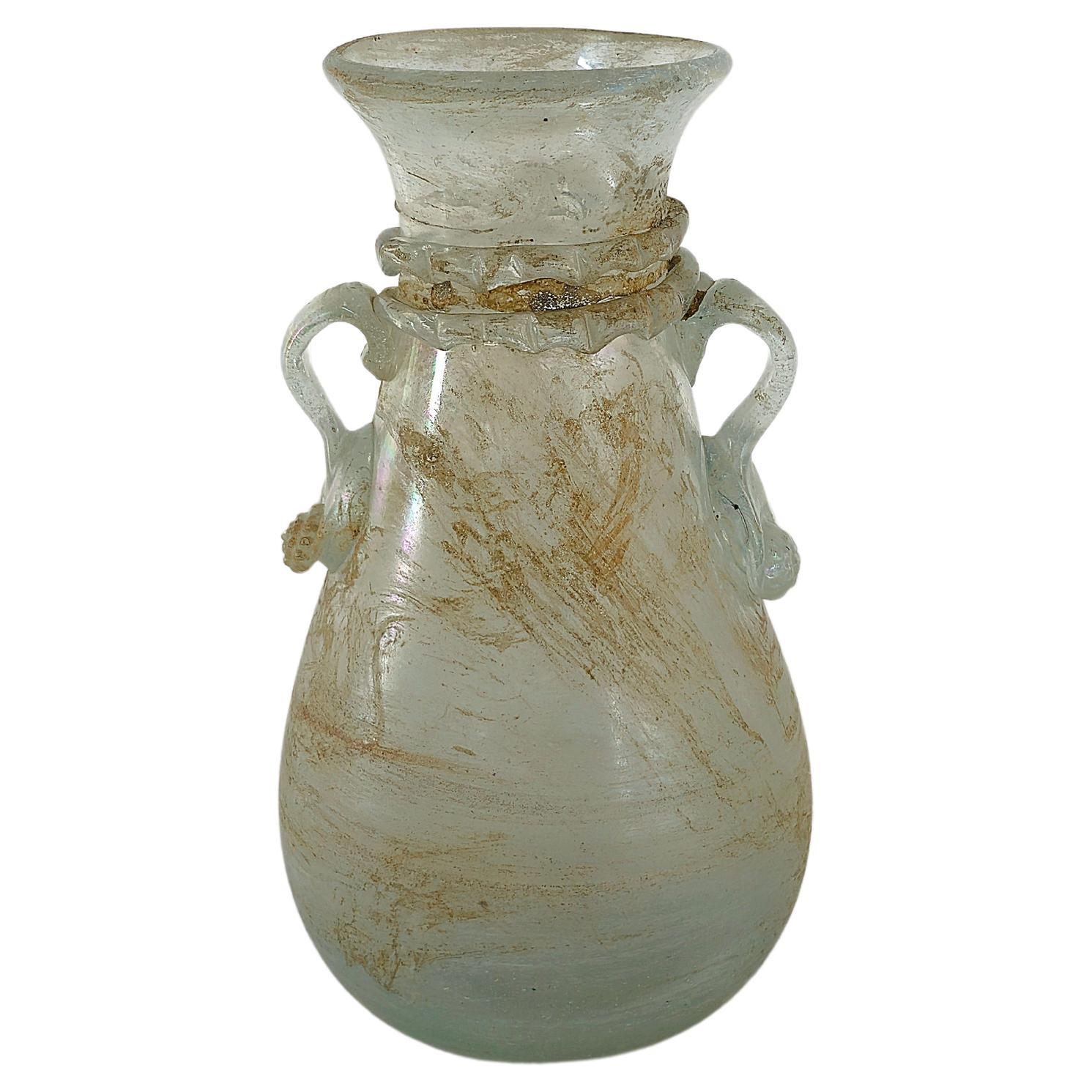 Dekoratives Objekt Vase zugeschrieben Seguso Murano Glas Scavo Mitte der 1960er Jahre im Angebot