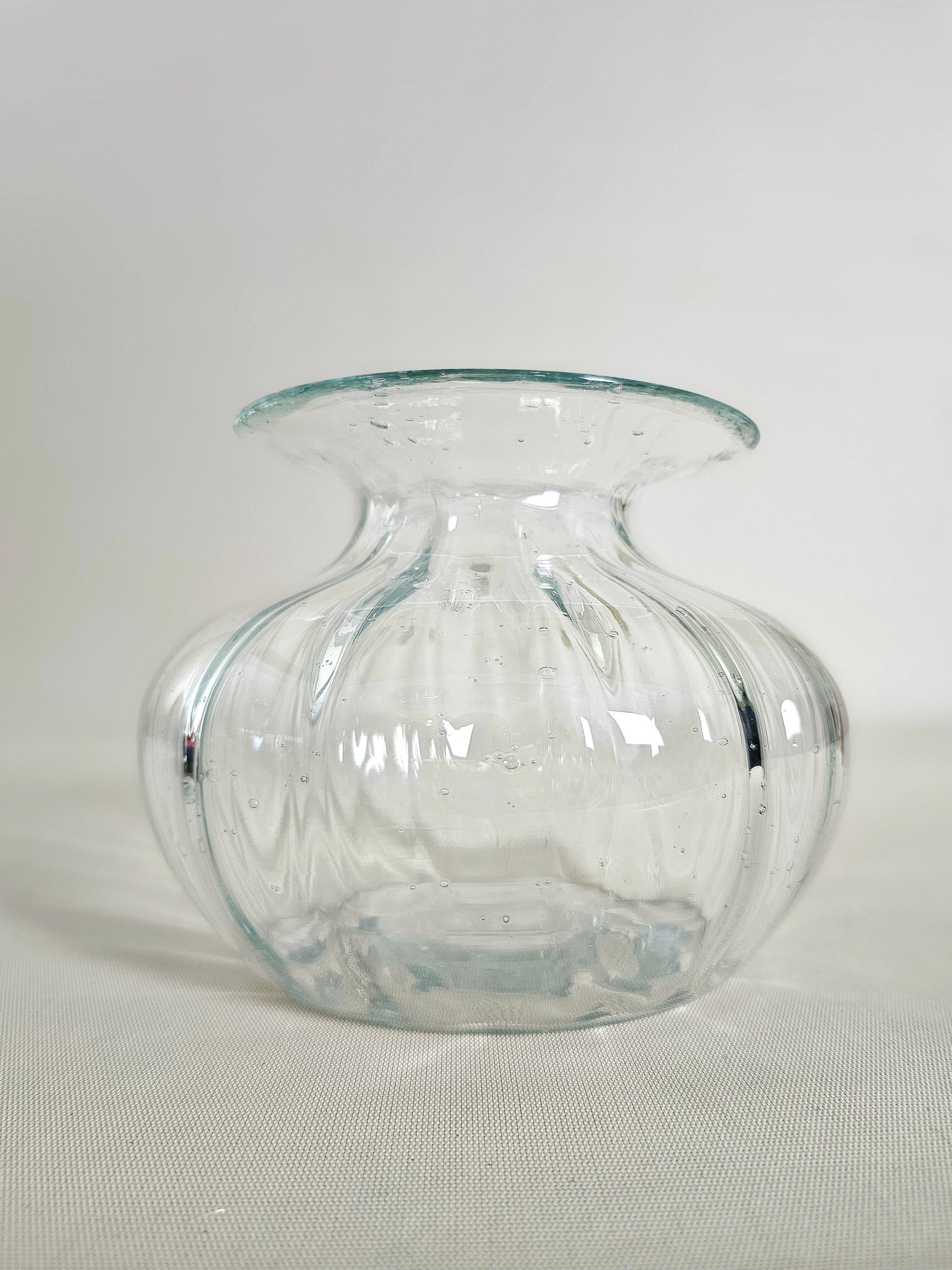Decorative Object Vase Barovier&Toso Murano Glass Midcentury Italian Design 1940 For Sale 1