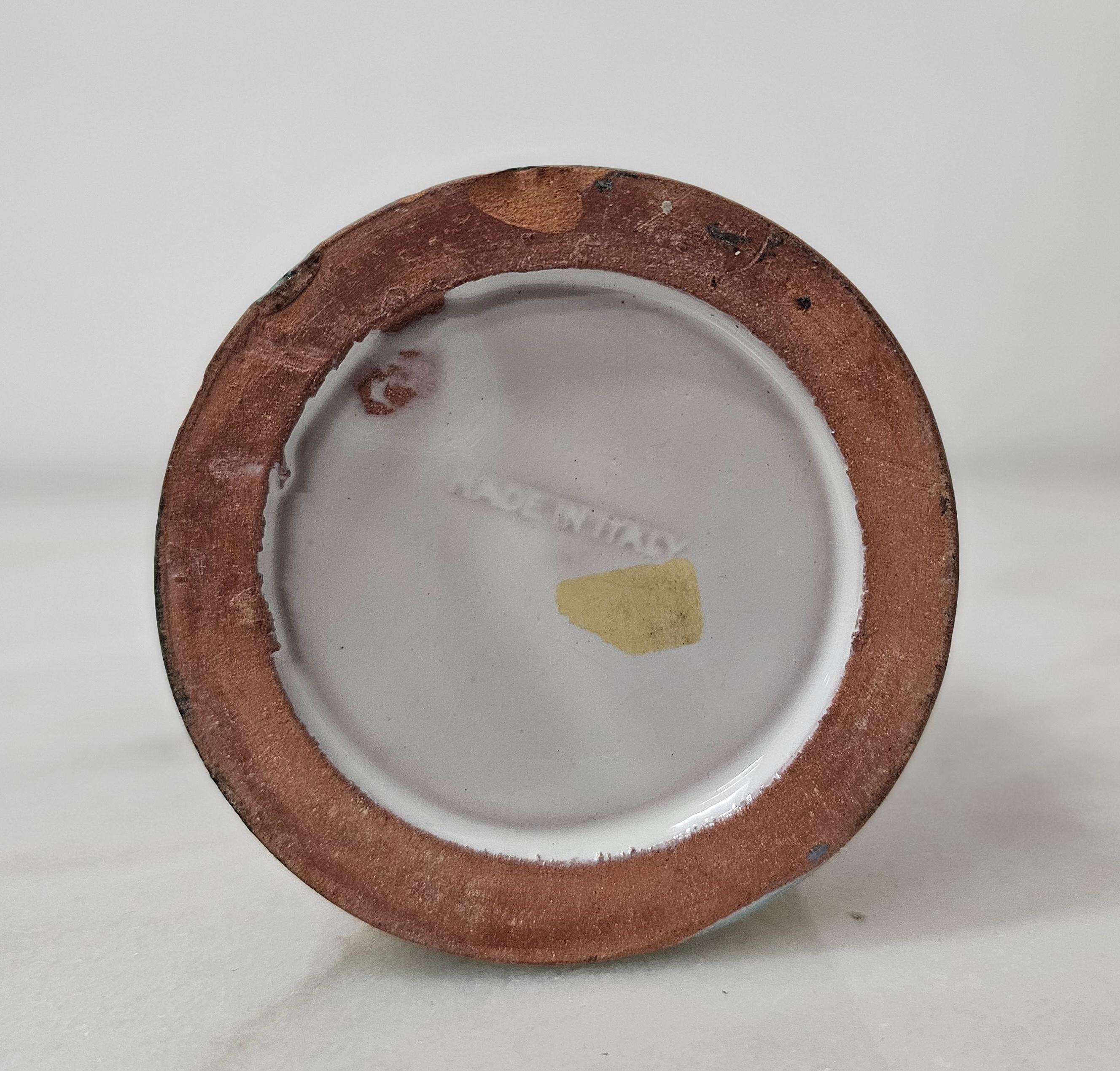 Decorative Object Vase Ceramic Style of Bitossi for Ettore Sottsass Midcentury 1