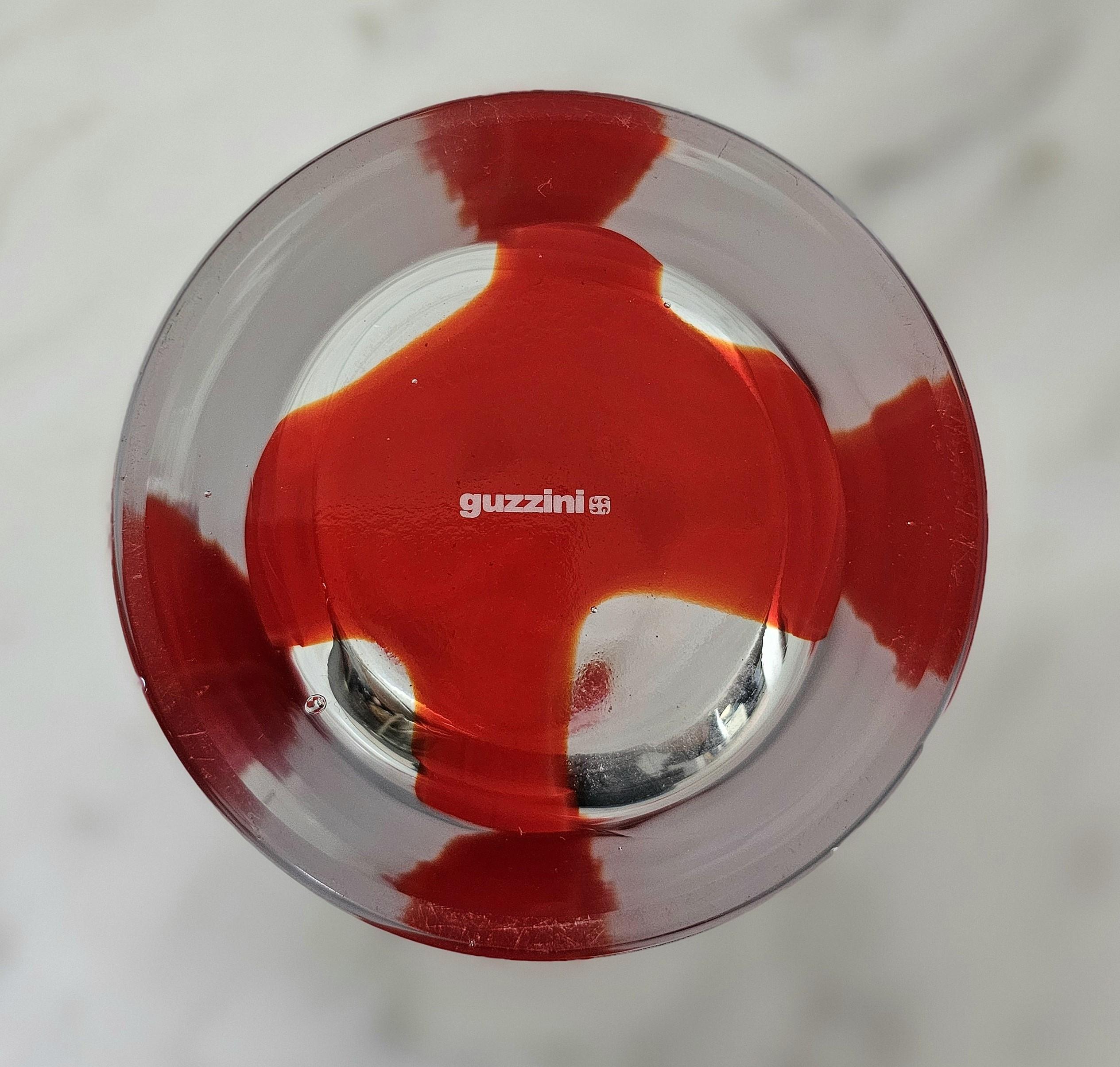 Decorative Object Vase Guzzini Murano Glass Midcentury Italian Design 1970s For Sale 4