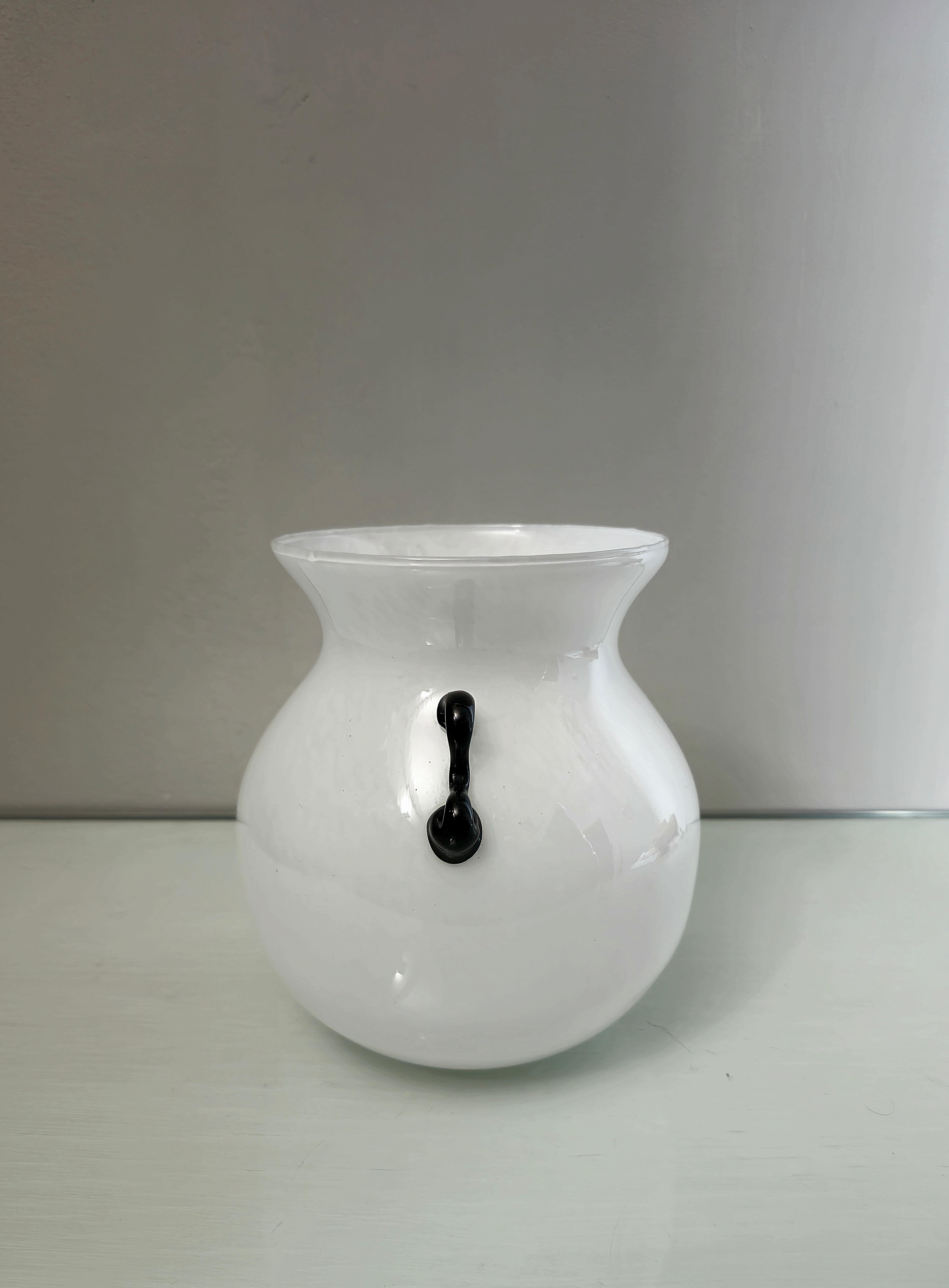 Decorative Object Vase Murano Glass Cenedese Midcentury Modern Italy 1960s For Sale 1