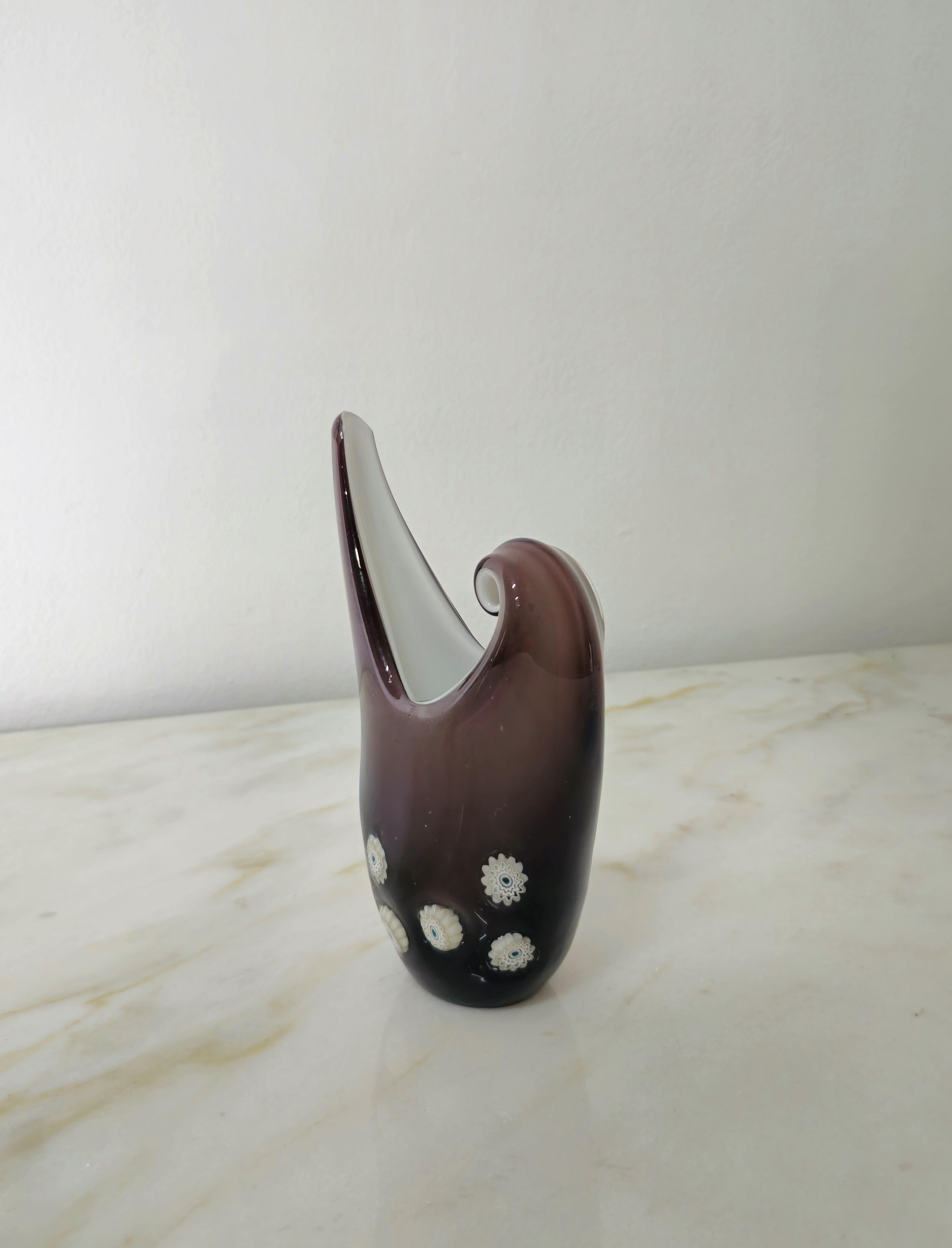 20th Century Decorative Object Vase Murano Glass La Murrina Midcentury Italian Design 1970s For Sale