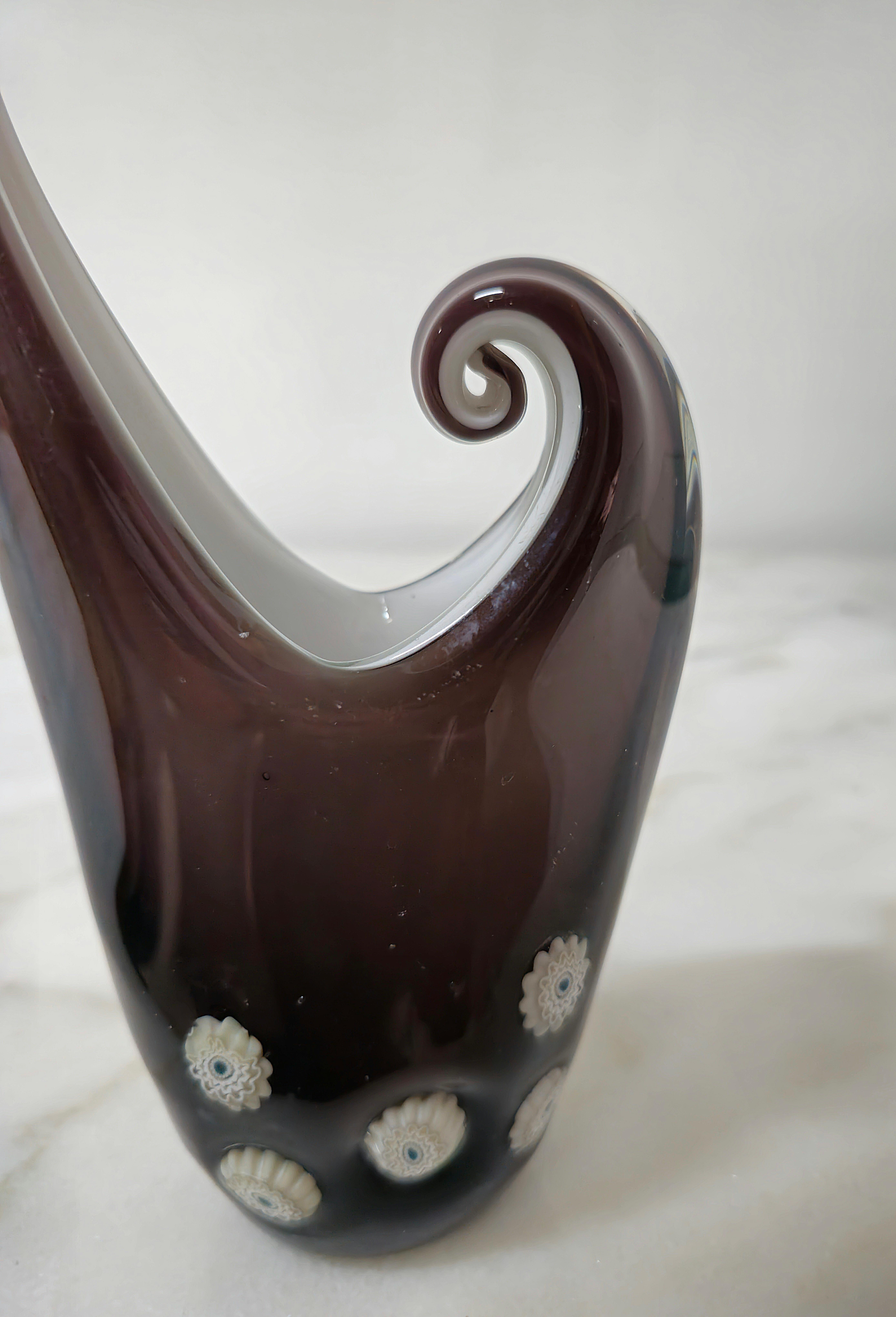 Vase d'objet décoratif en verre de Murano La Murrina, design italien du milieu du siècle, 1970 en vente 1