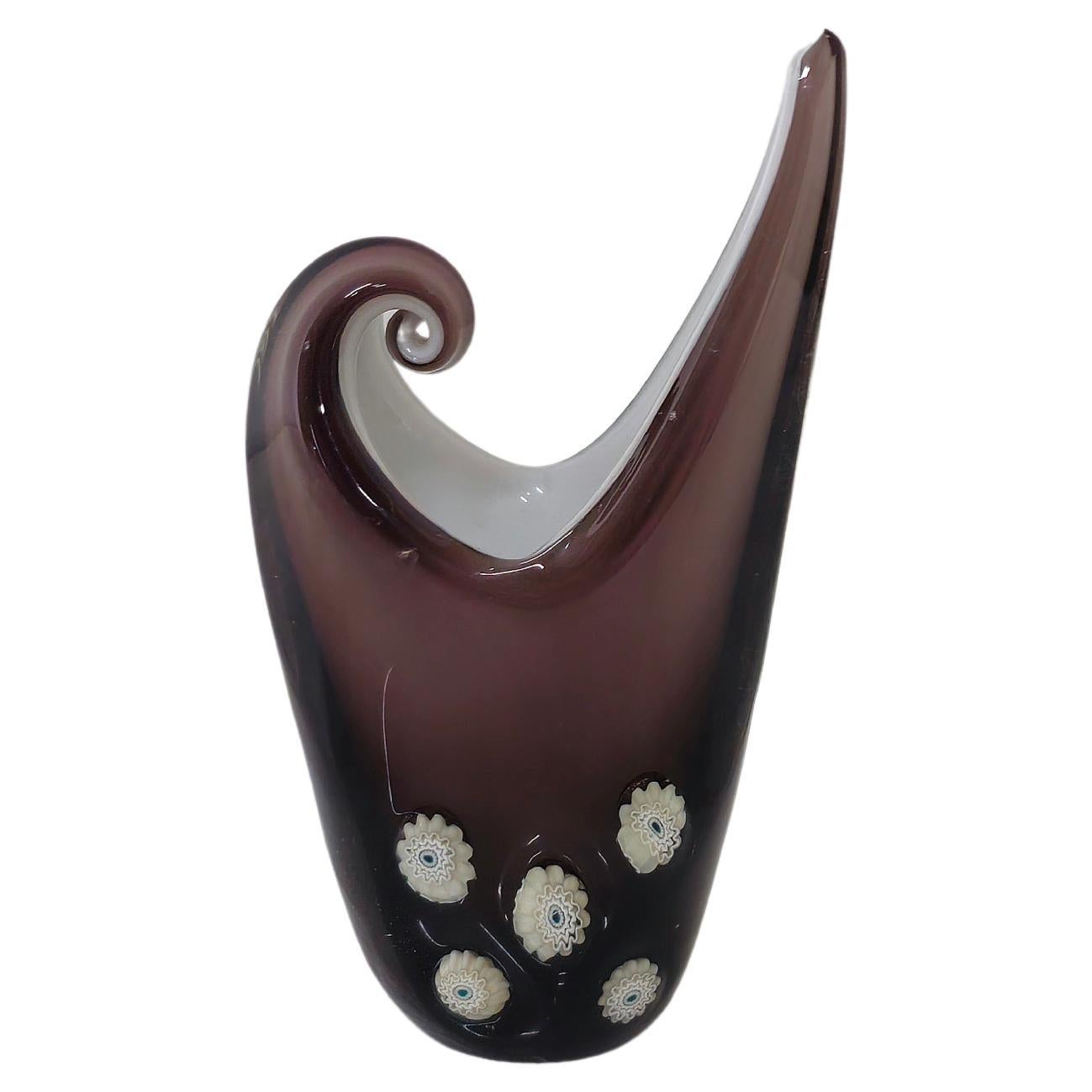 Decorative Object Vase Murano Glass La Murrina Midcentury Italian Design 1970s