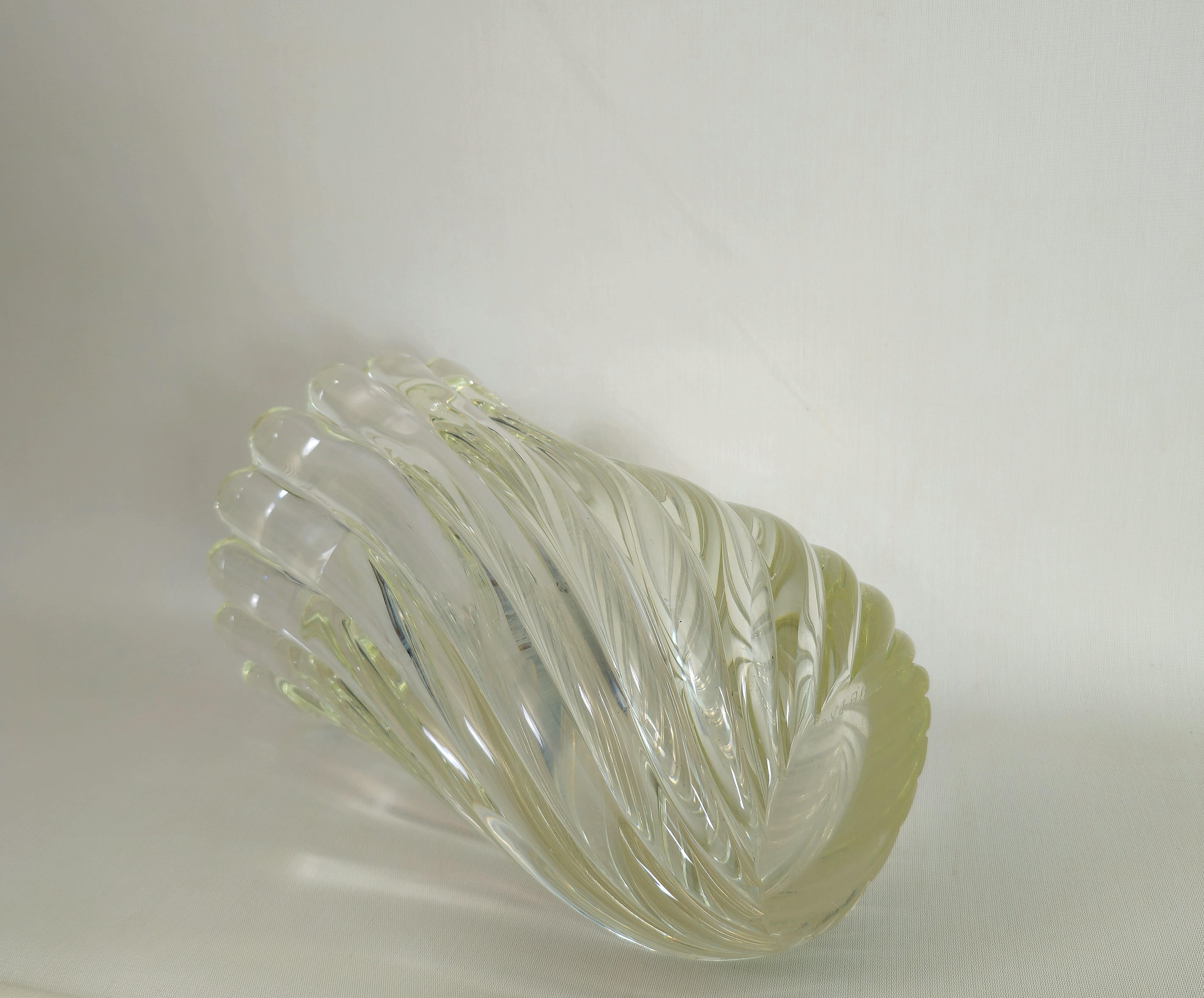 Decorative Object Vase Seguso Vetri d'Arte Albarelli Murano Glass Midcentury 60s For Sale 2
