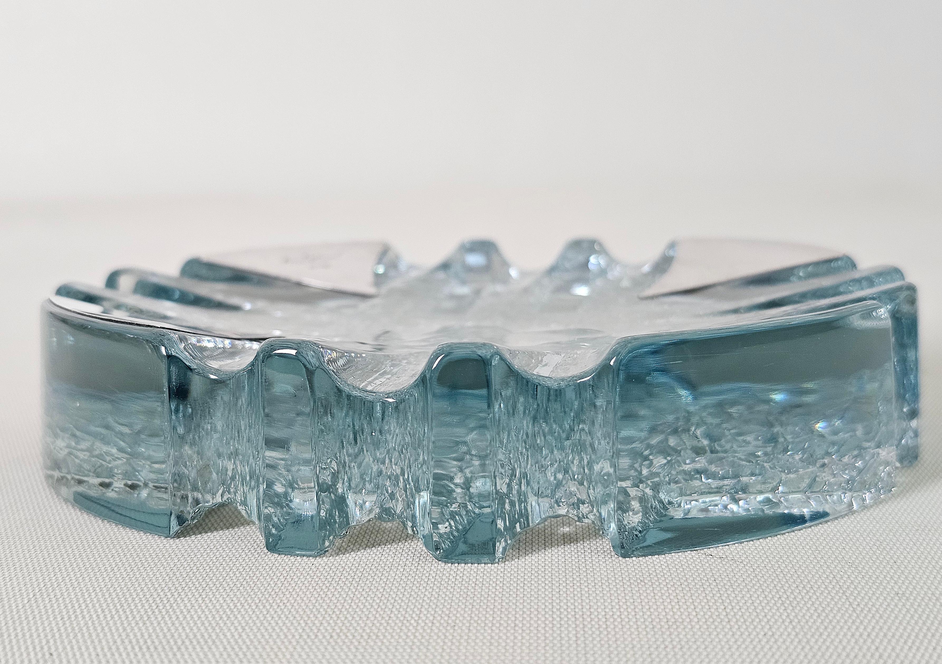 Objeto decorativo Vide-Poche Cenicero Cristal y plata 800 Midcentury Modern Años 60 Moderno de mediados de siglo en venta