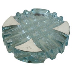 Oggetto decorativo Vide-Poche Posacenere in vetro e argento 800 Modern-Decor anni '60