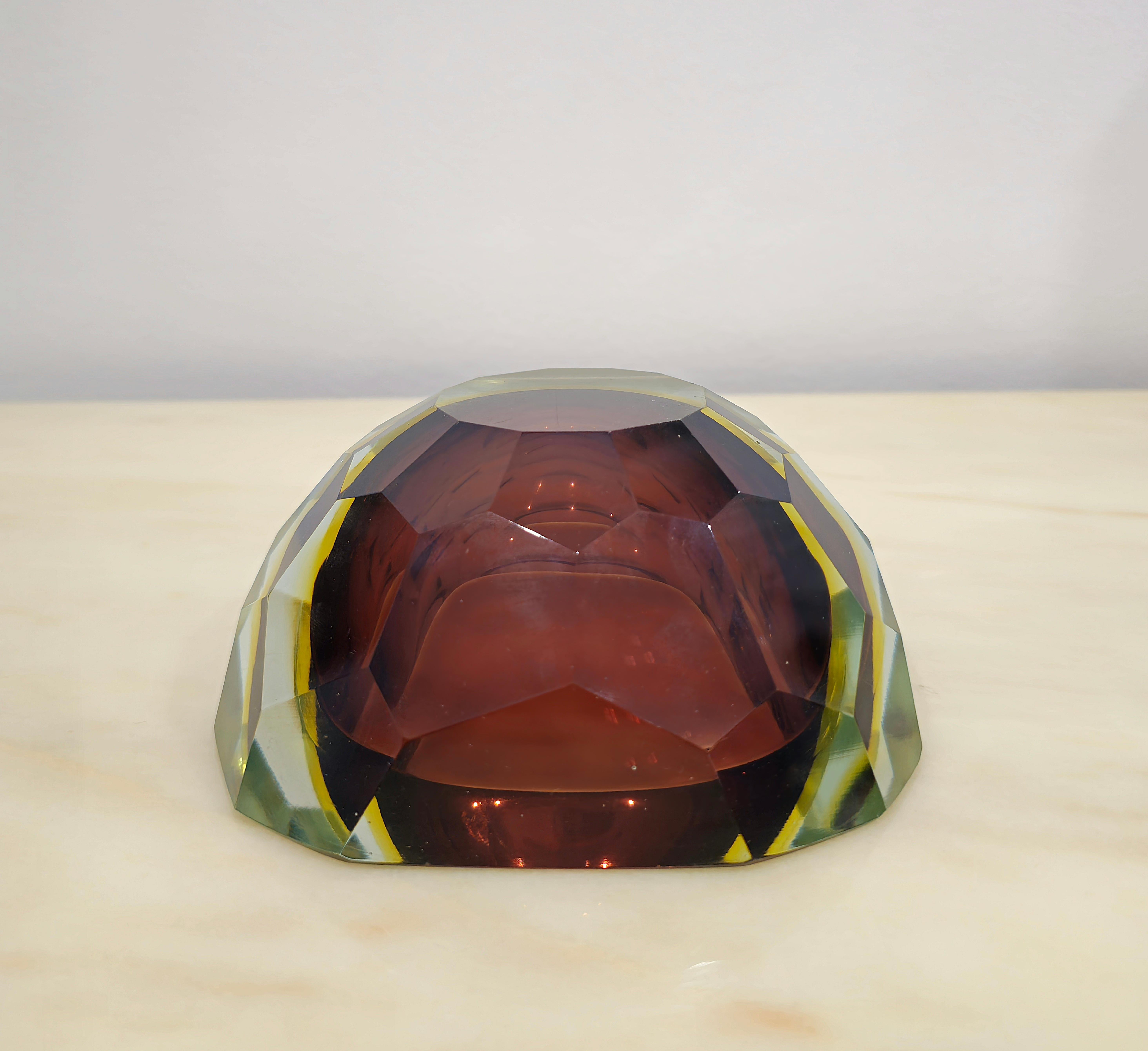 Decorative Object Vide-Poche Bowl Flavio Poli Murano Glass Midcentury Italy 1960 For Sale 5