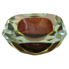 Decorative Object Vide-Poche Bowl Flavio Poli Murano Glass Midcentury Italy 1960