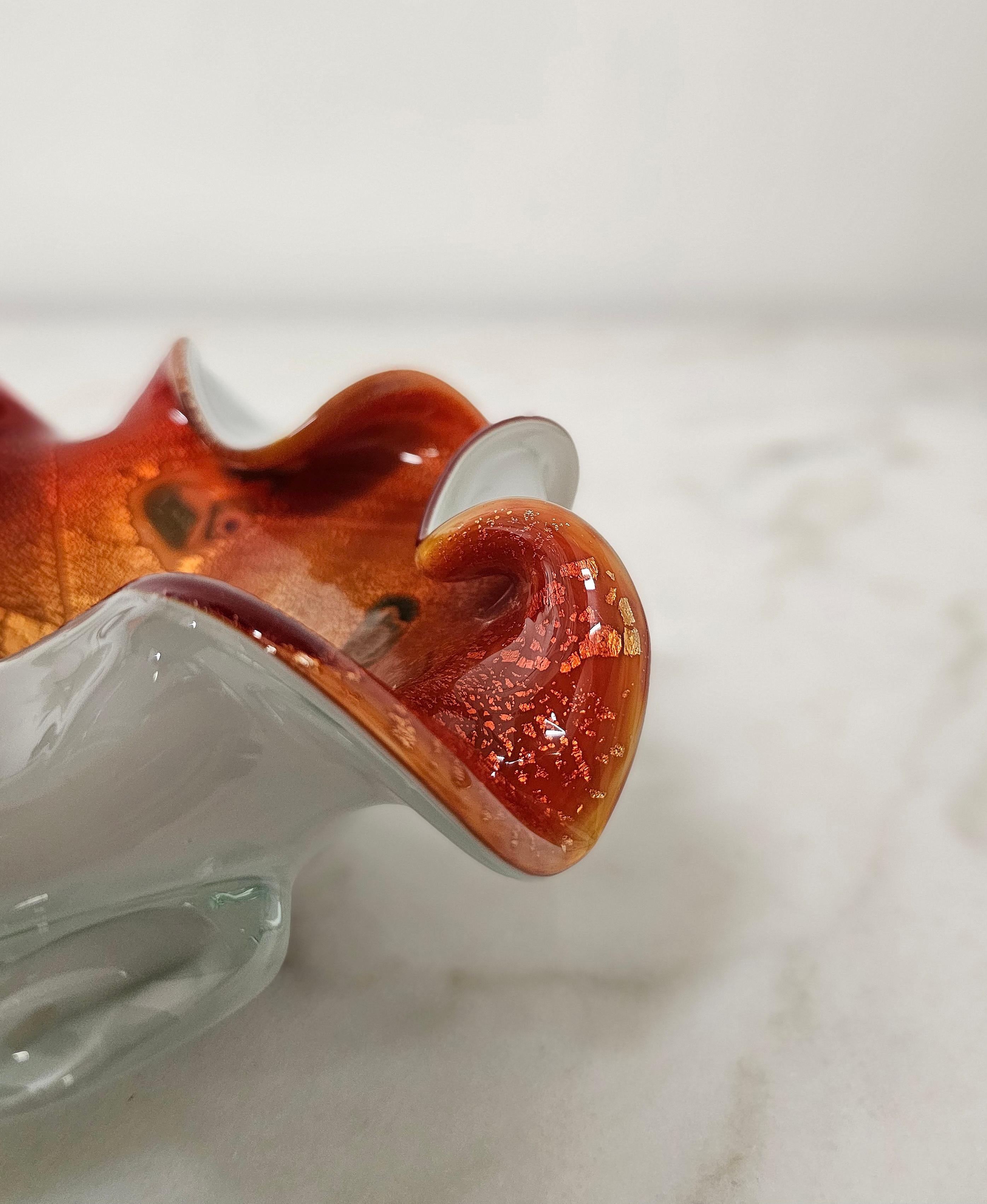 Decorative Object Vide-Poche Dino Martens Murano Glass Midcentury Italy 1970s For Sale 2