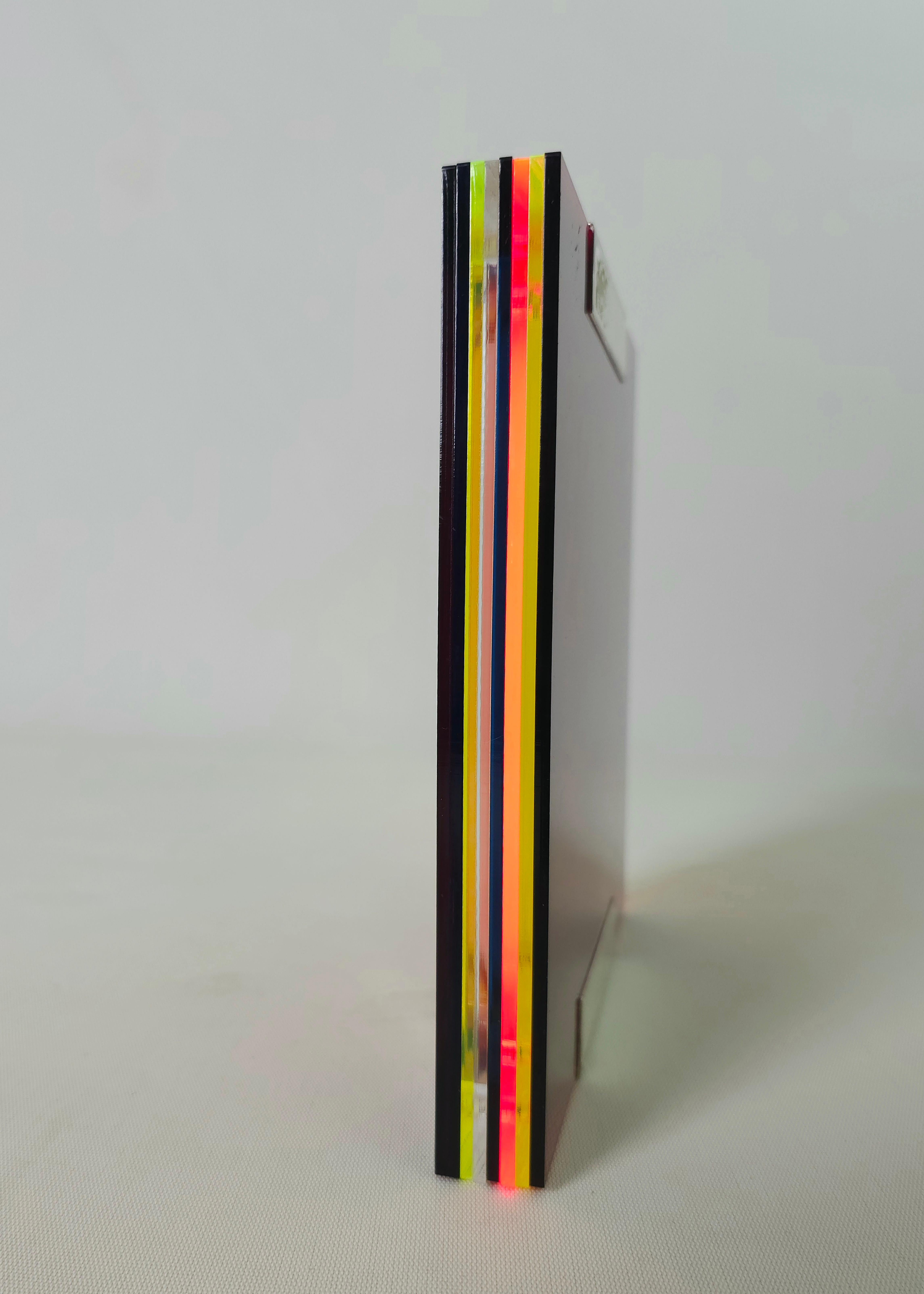 Dekoratives Objekt, Ablageschale aus Plexglas, Silber 925-Design, Italien, 1990er Jahre, Greggio im Angebot 4