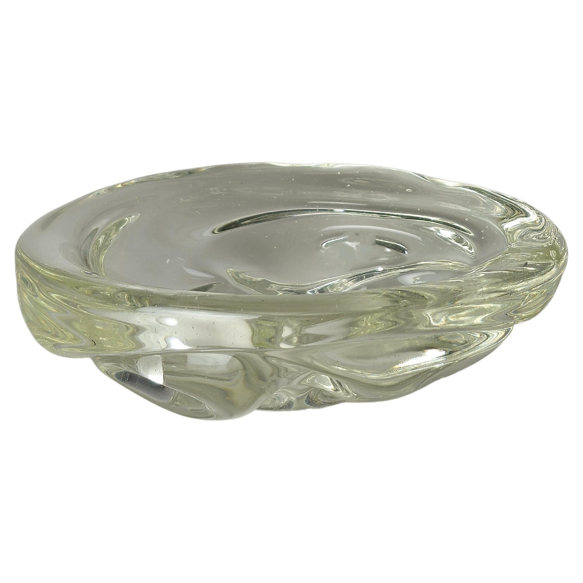 Decorative Object Vide-Poche Seguso Murano Glass Midcentury Modern Italy 1950s For Sale