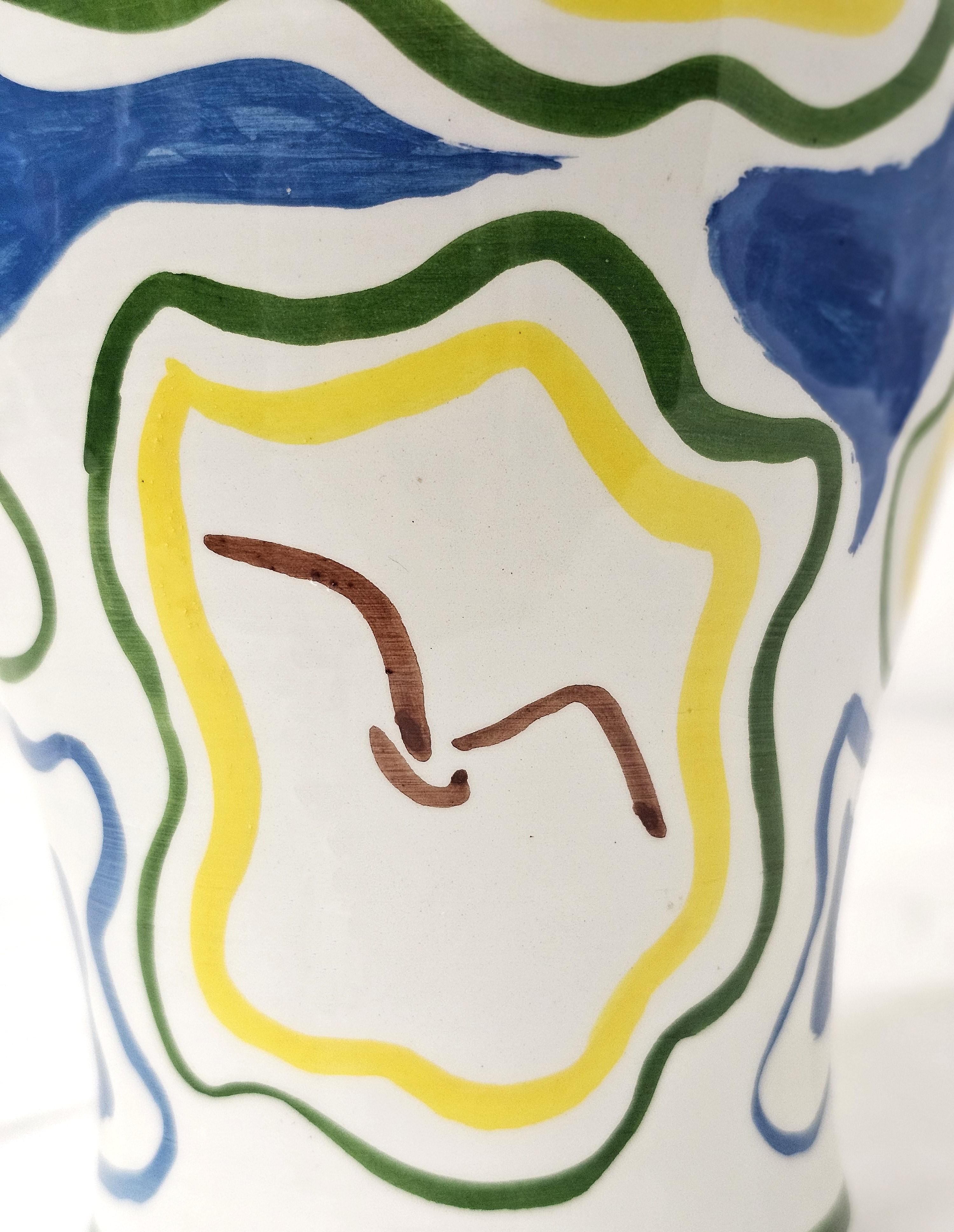 italien Objects for Objects Vases Céramique émaillée Italie Midcentury 1960s Set of 2 en vente