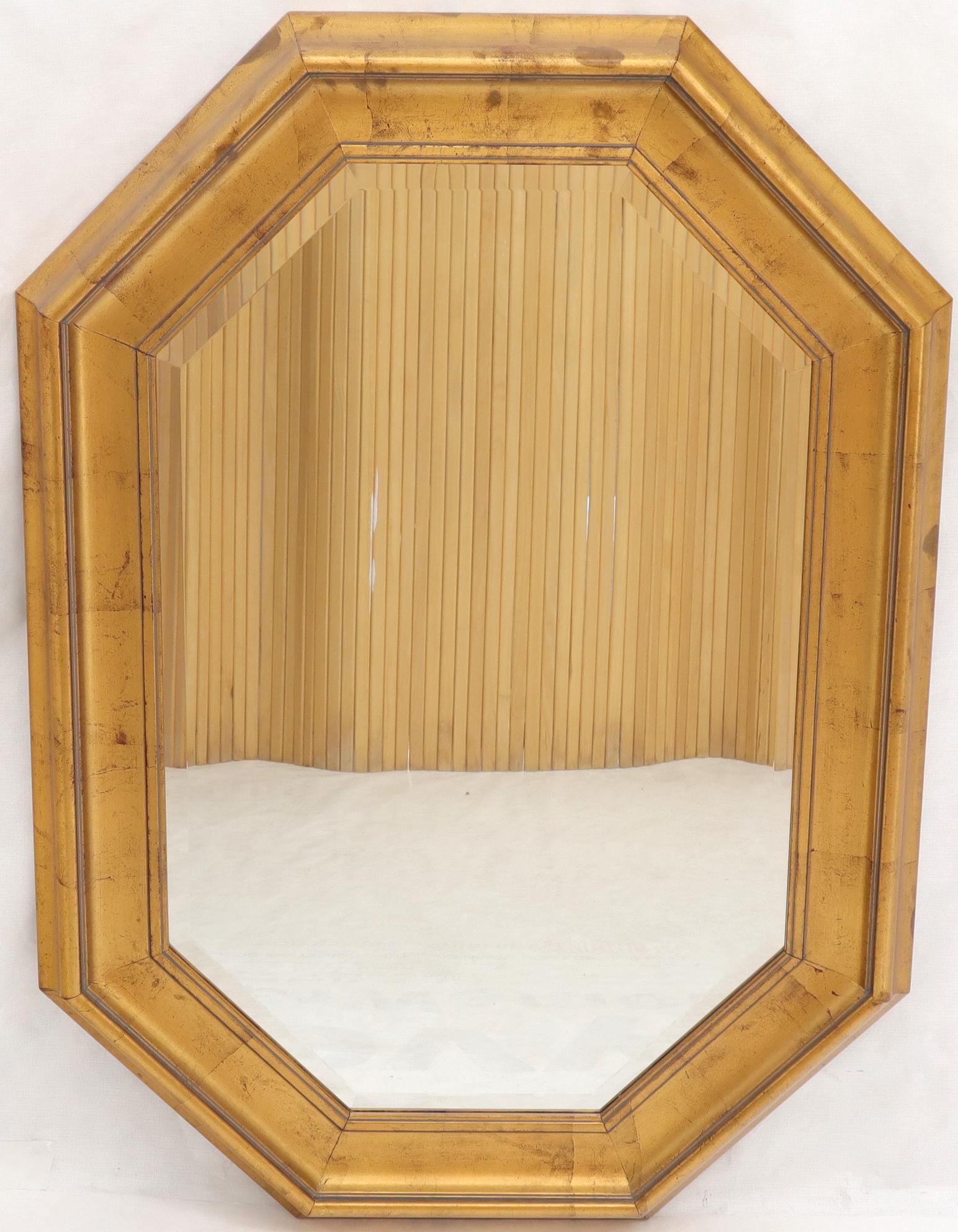 bevelled octagon wall mirror