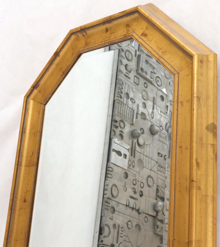 Decorative Octagon Gilt Frame Beveled Wall Mirror For Sale ...