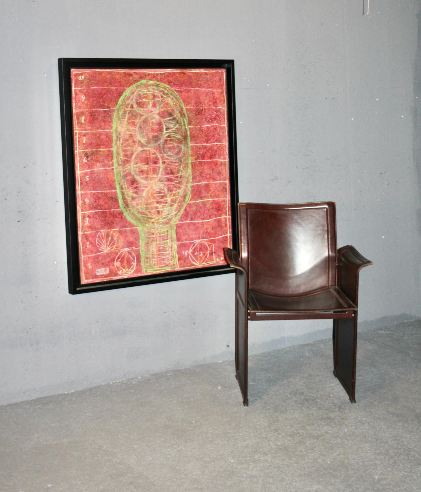 Decorative oil on canvas In Good Condition For Sale In grand Lancy, CH
