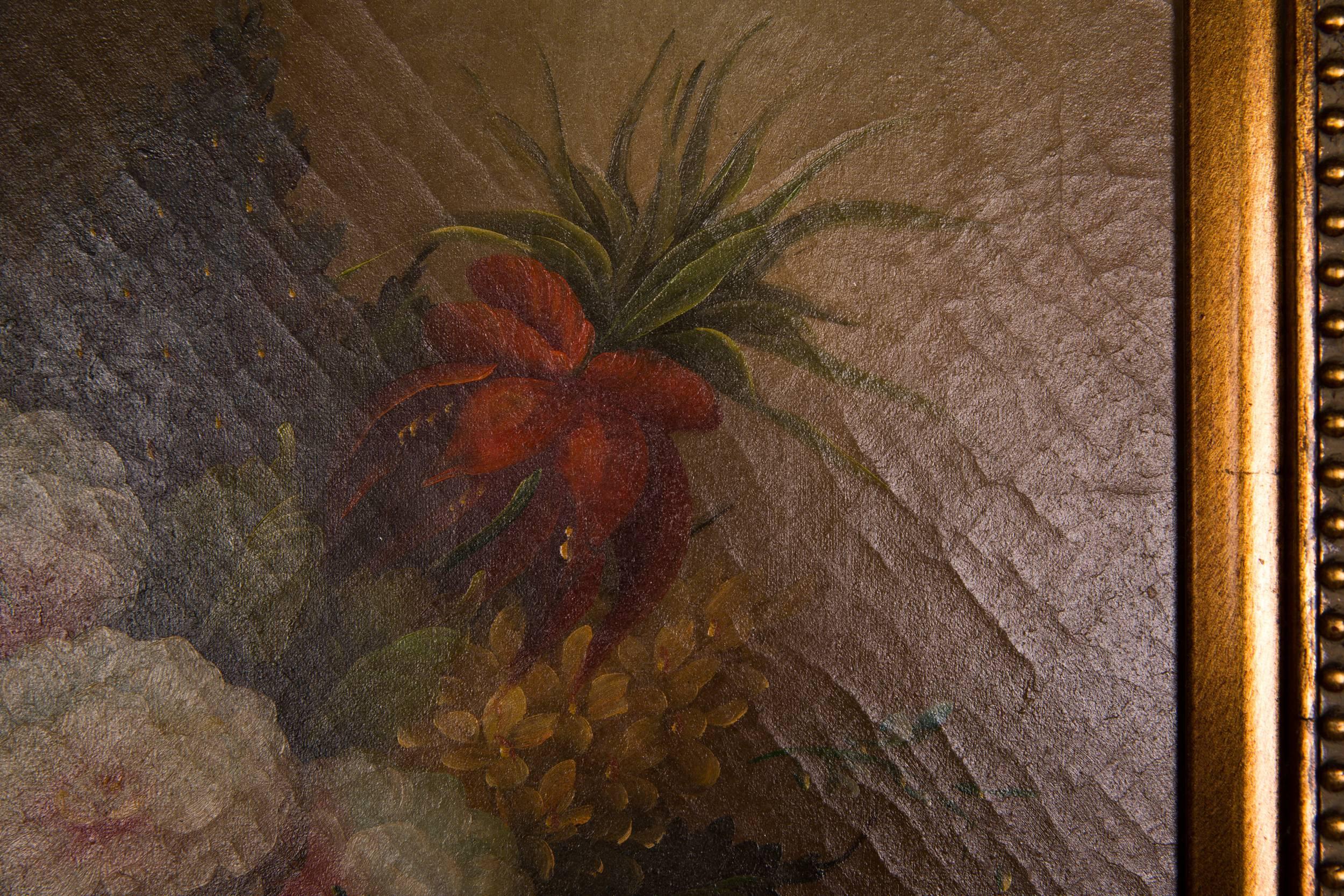 Canvas Decorative Oil Painting According to the 19th Century Style For Sale