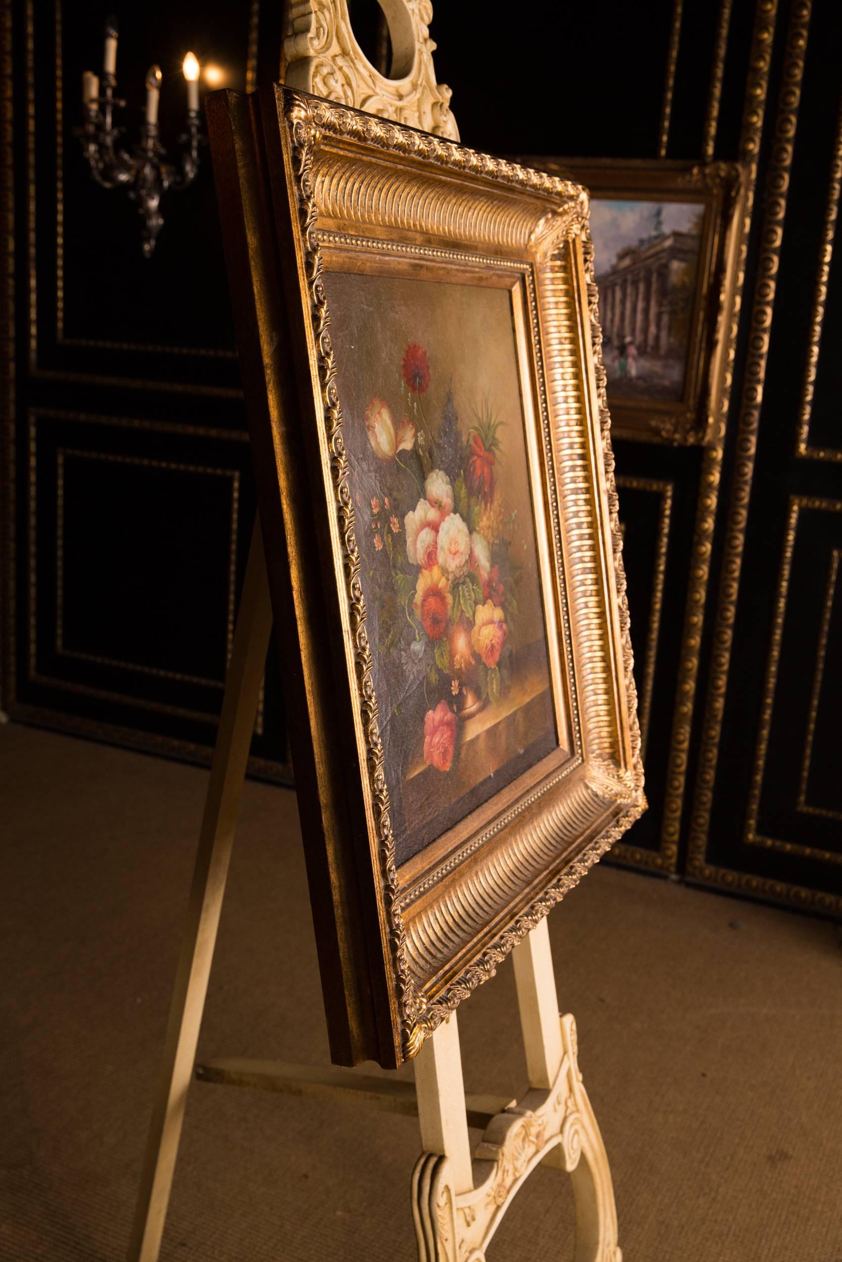 Decorative Oil Painting According to the 19th Century Style For Sale 1