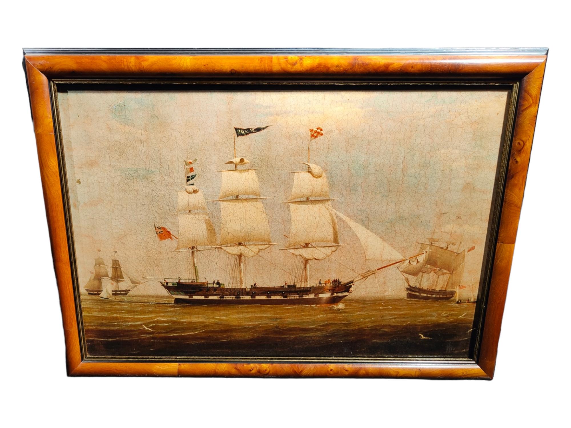 Decorative oil with boat 20th century.
Decorative oil on canvas with the theme of ships of the 20th century first half. Good state of preservation: measures: 87x62 and 77x52 cm.