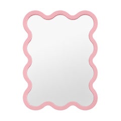 Decorative Organic Bathroom Light Pink Mirror - Hvyli 10 by oitoproducts