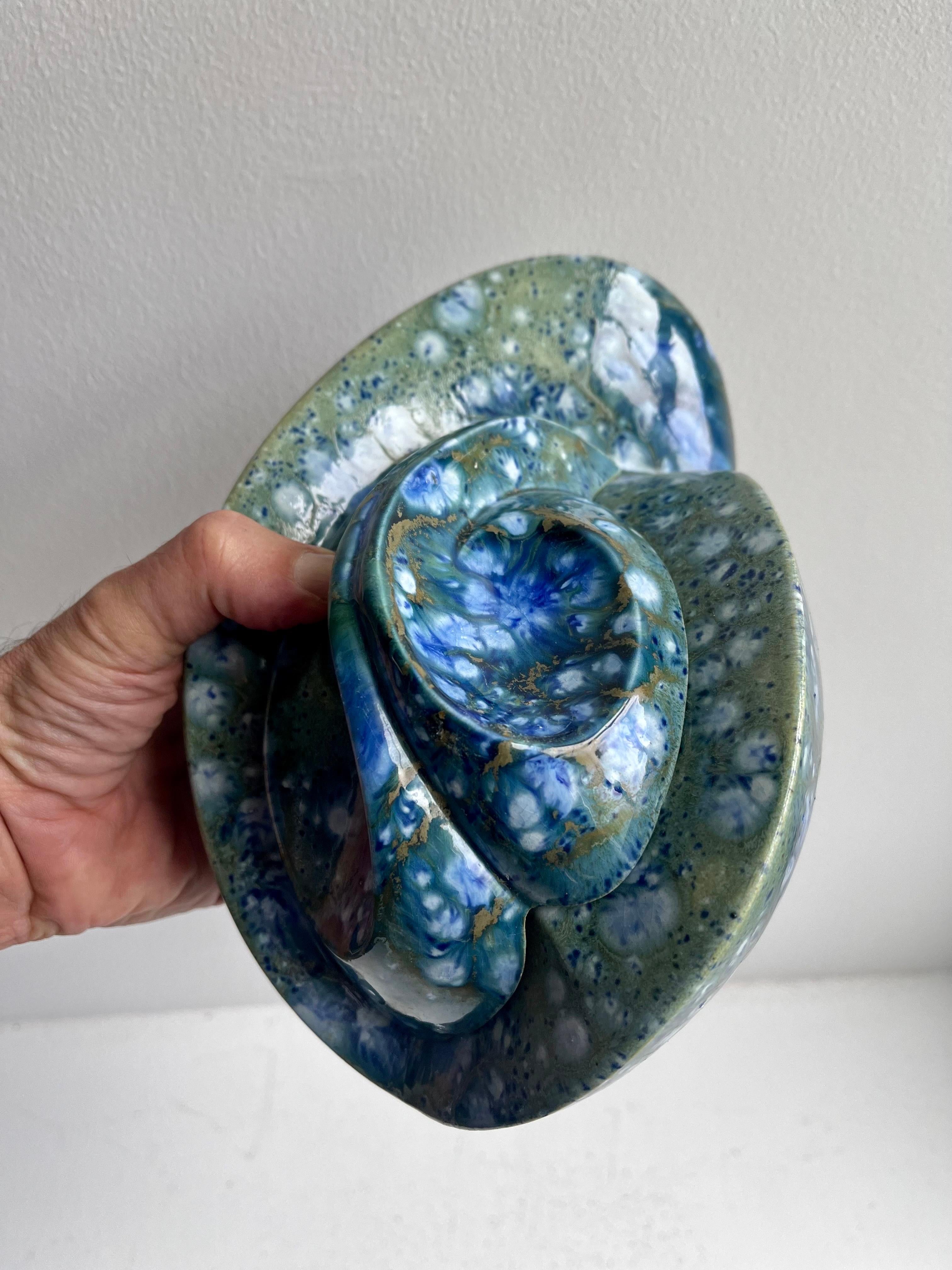 Dekorative Bio-Deckelschale von Mary Hilkemeier, 1977 im Angebot 4